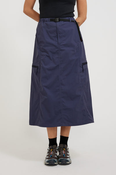 Gramicci | Softshell Nylon Skirt Navy | Maplestore