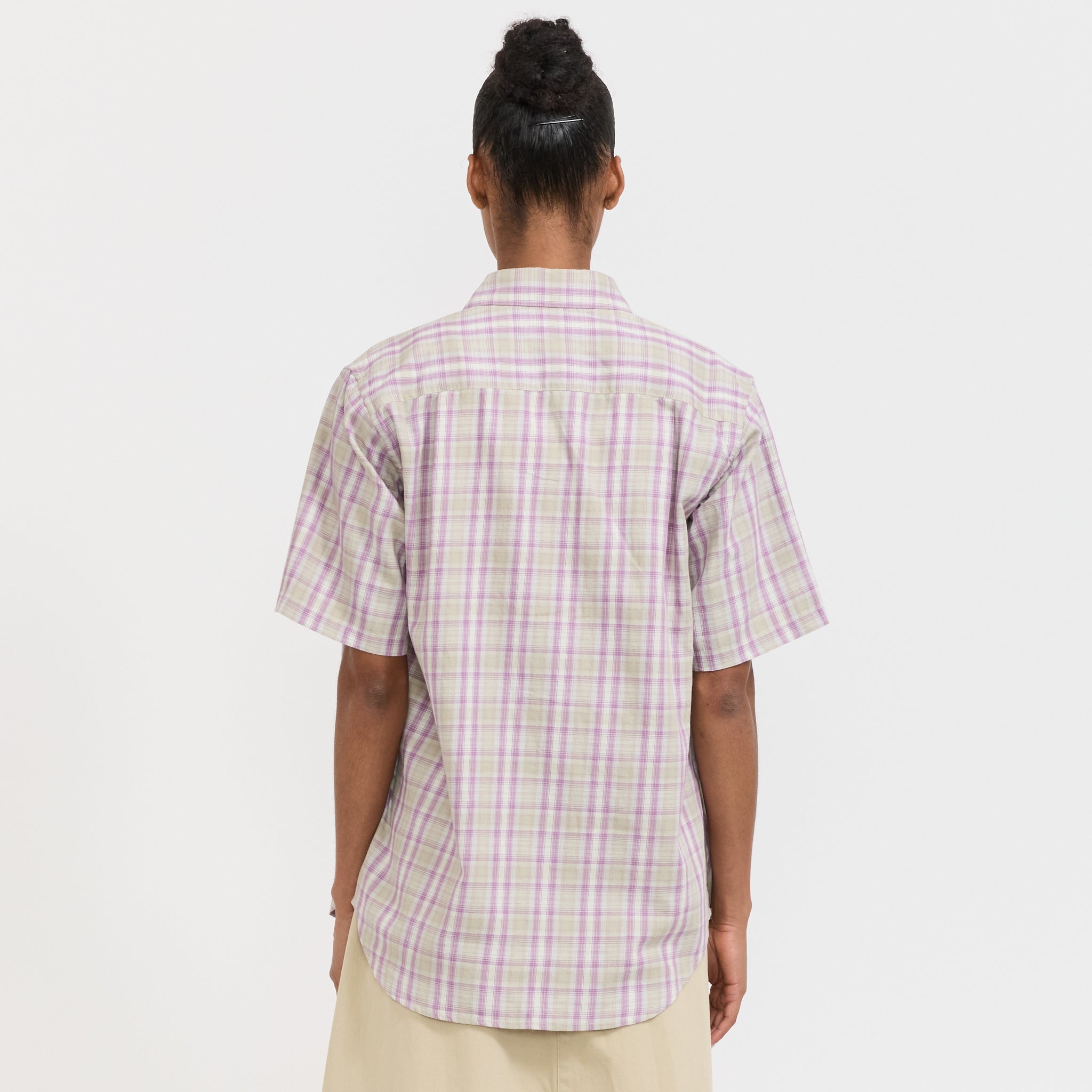 Gramicci | S/S Checkered Ombre Shirt Purple | Maplestore