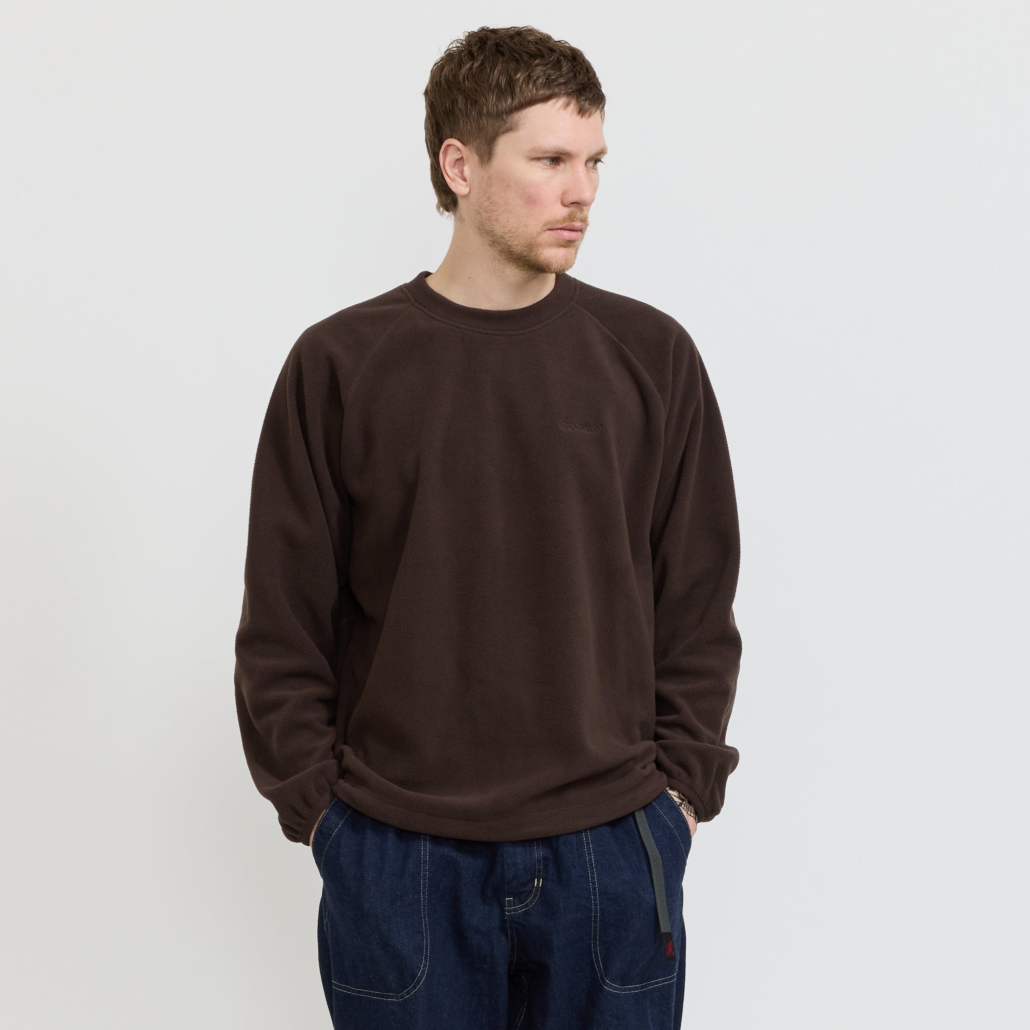 Thermal Fleece Crew Tobacco