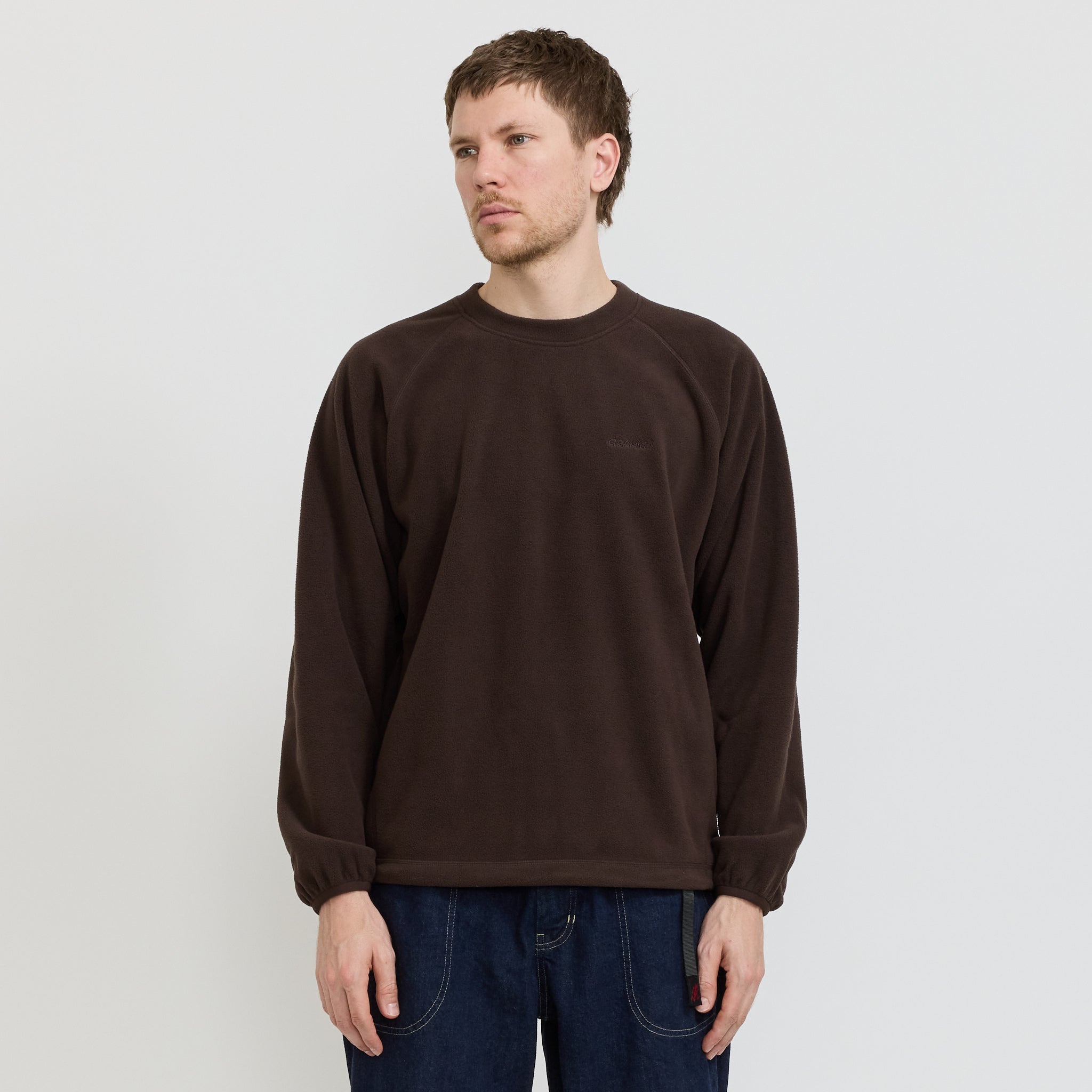 Thermal Fleece Crew Tobacco