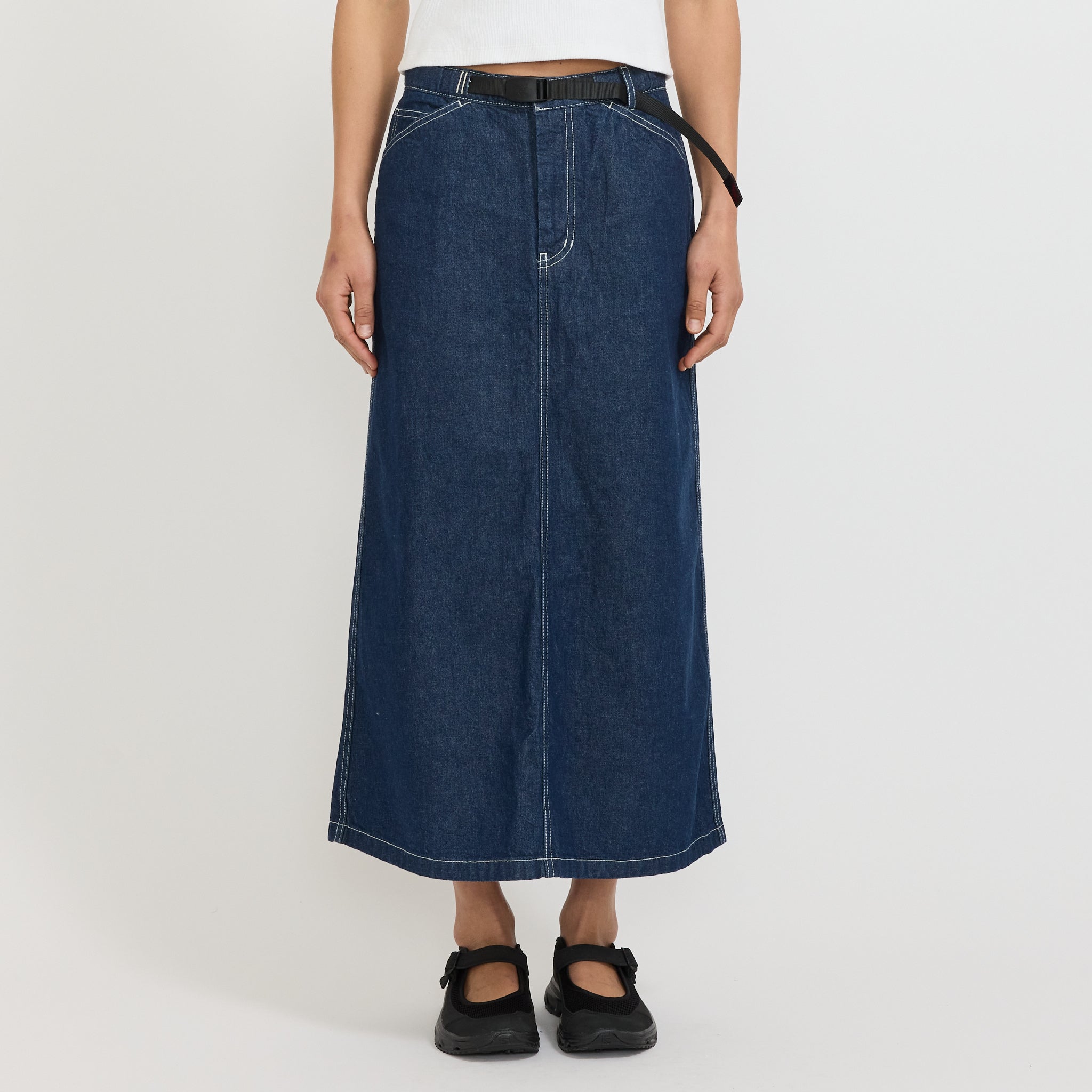 Sutter Denim Skirt Rinsed Indigo