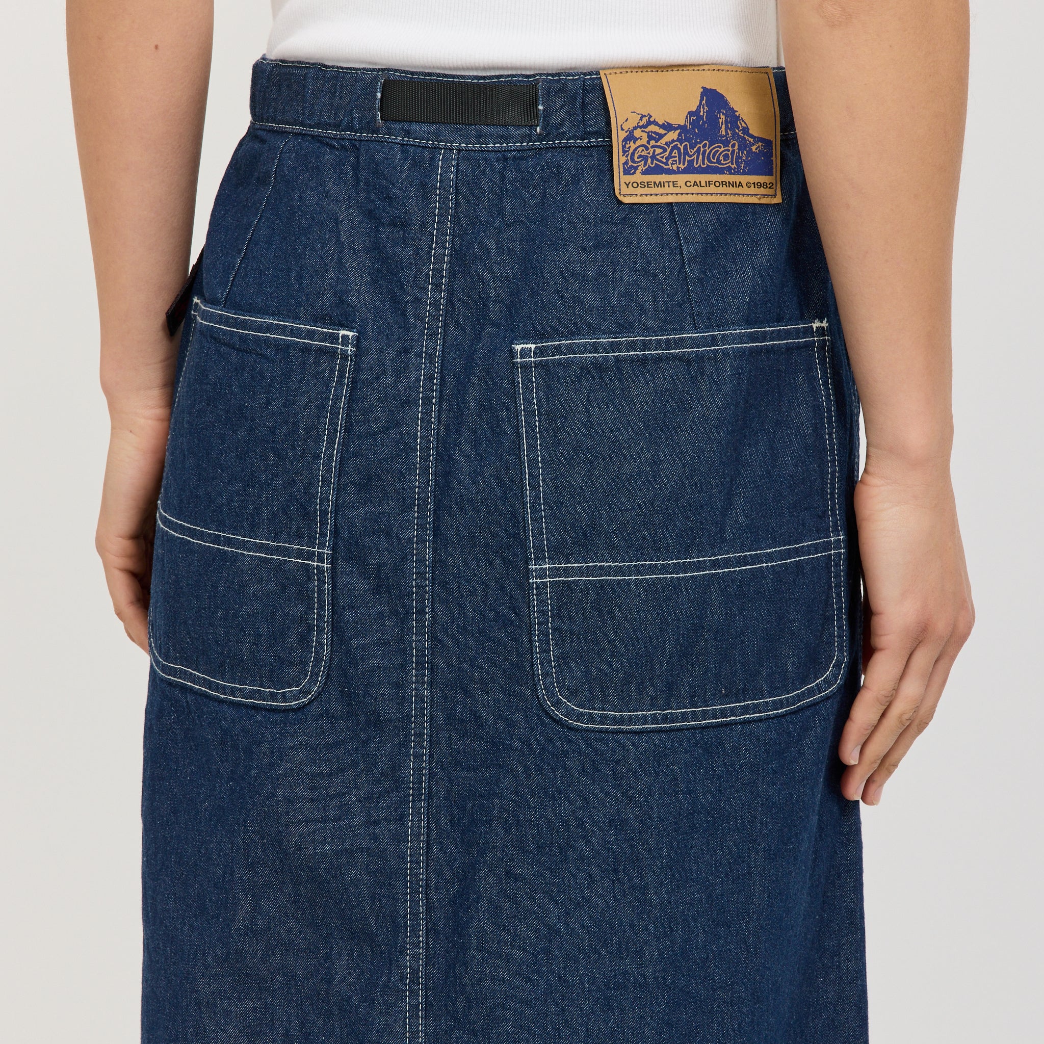 Sutter Denim Skirt Rinsed Indigo