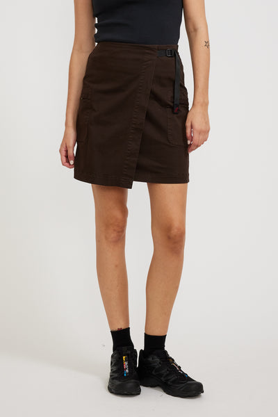 Gramicci | Wrap Skirt Dark Brown | Maplestore