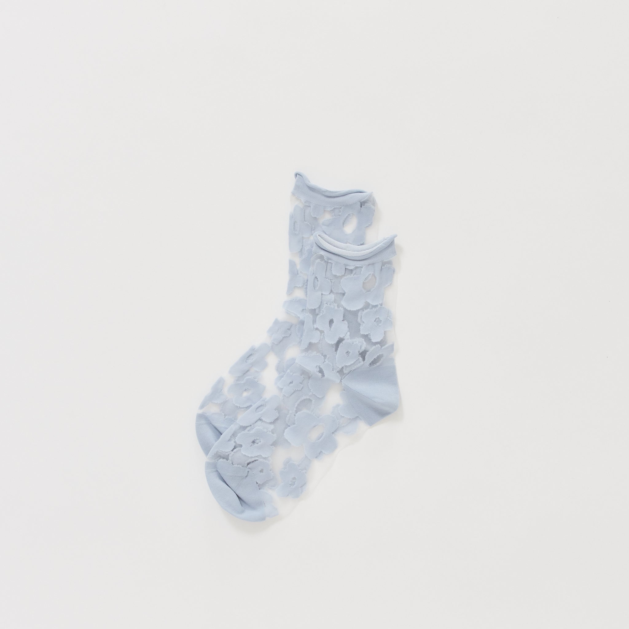 Pop Sheer Short Crew Periwinkle