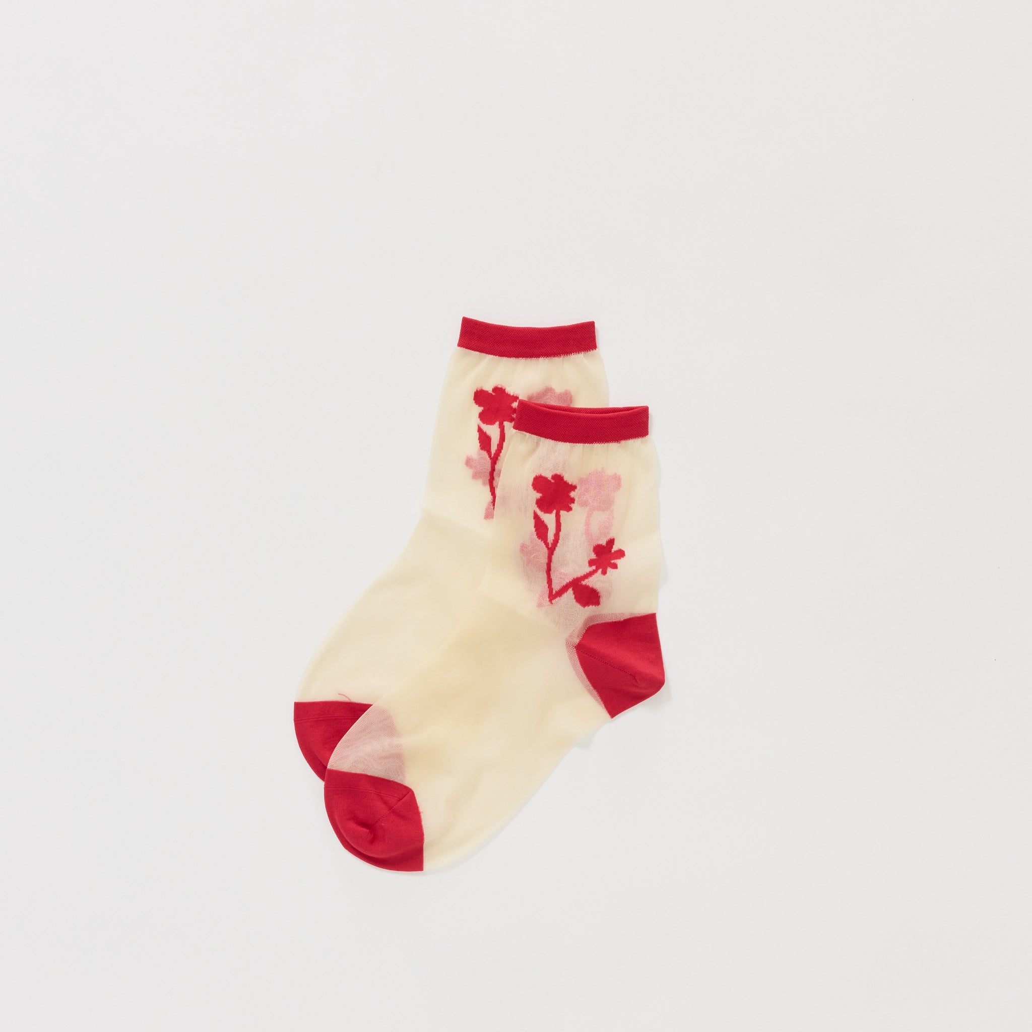 Shadowplay Sheer Crew Red