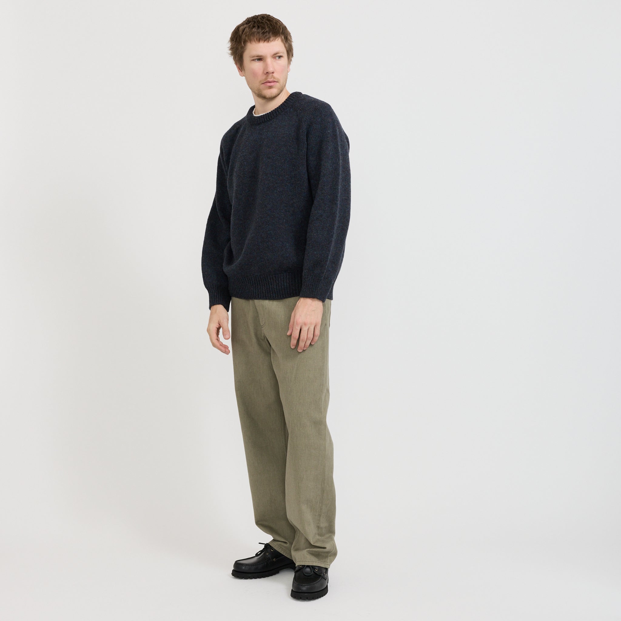 Howlin | Boxy Space Knit Pullover Storm | Maplestore