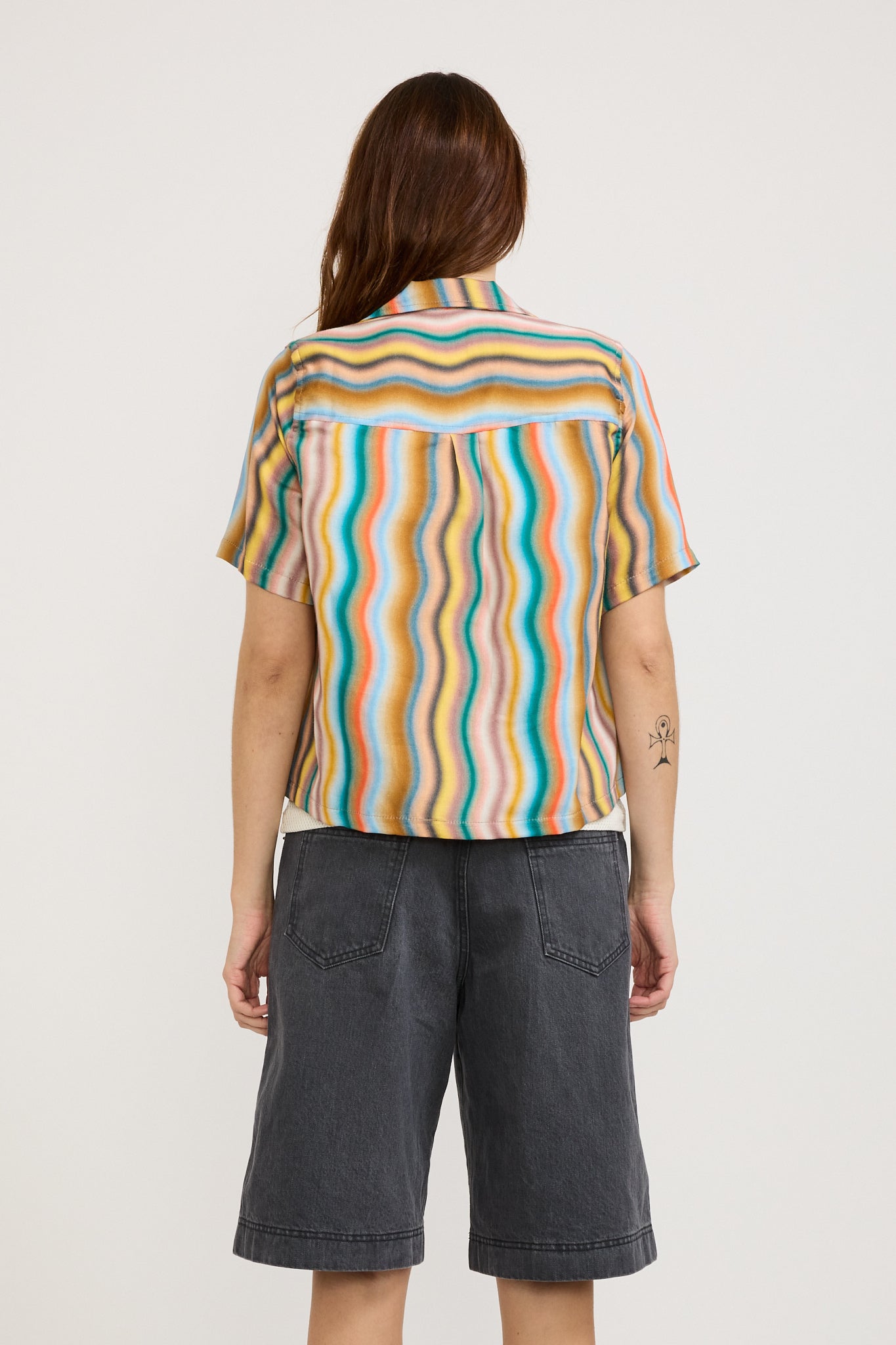 Howlin | Cocktails For The Girls Shirt Hemp Print Multi Wave | Maplestore
