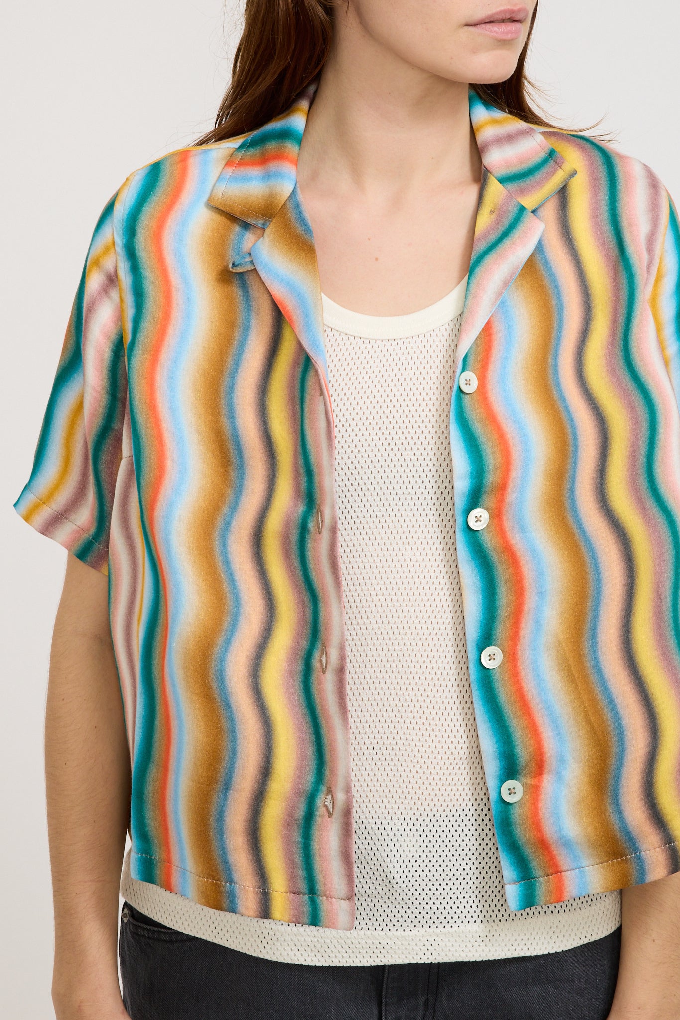 Howlin | Cocktails For The Girls Shirt Hemp Print Multi Wave | Maplestore