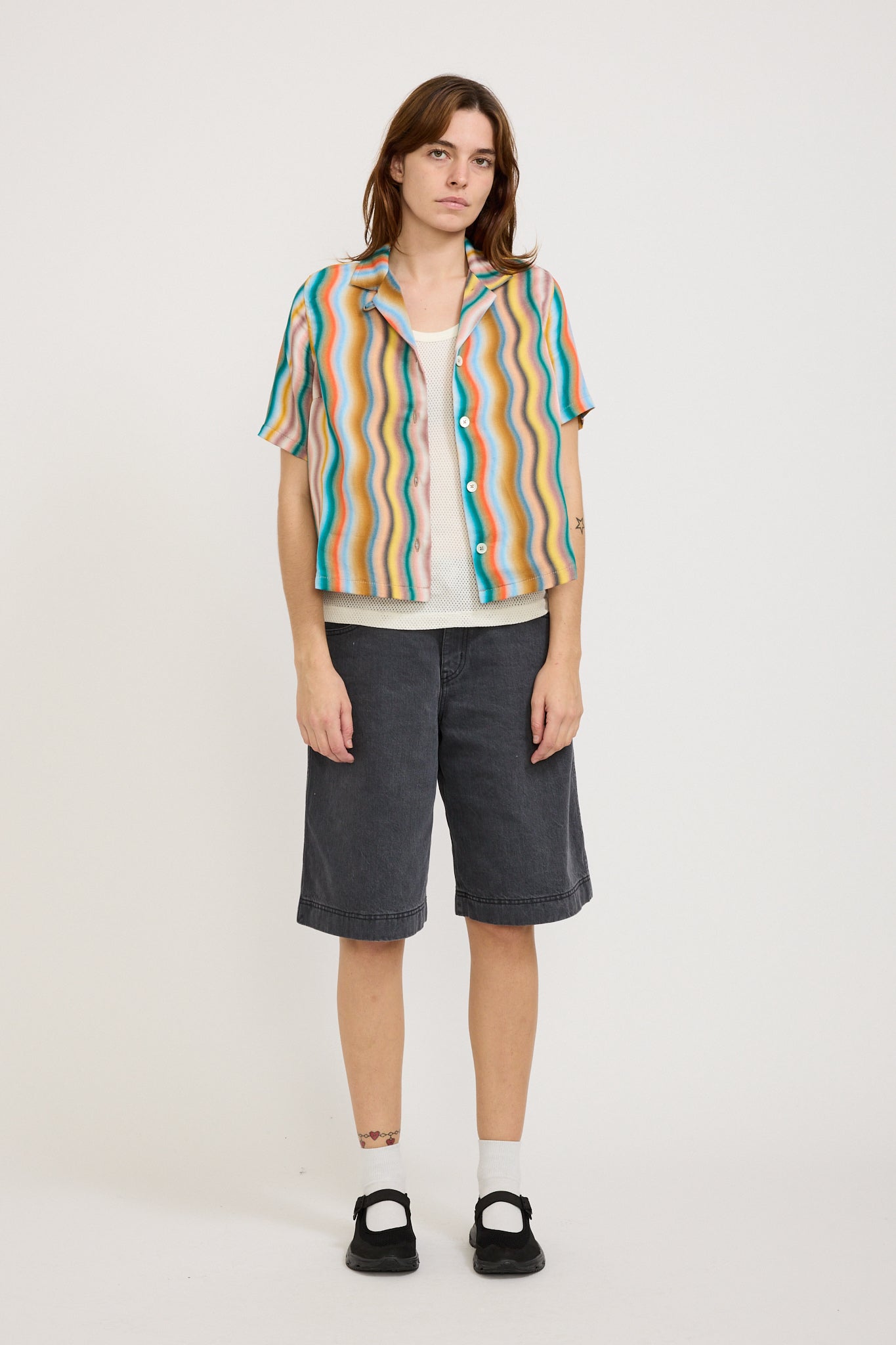 Howlin | Cocktails For The Girls Shirt Hemp Print Multi Wave | Maplestore