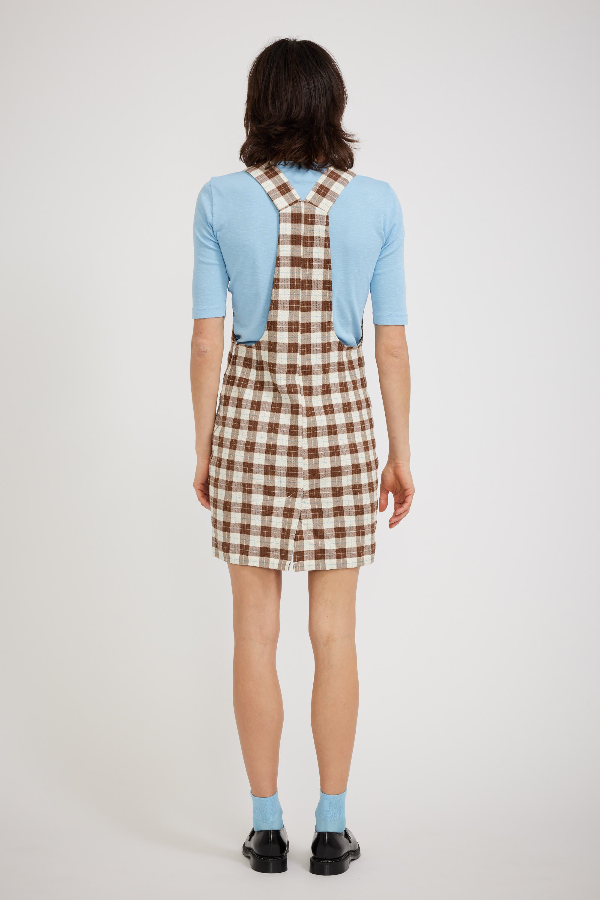 Howlin | Cosmic Dress Brown Check Seersucker | Maplestore