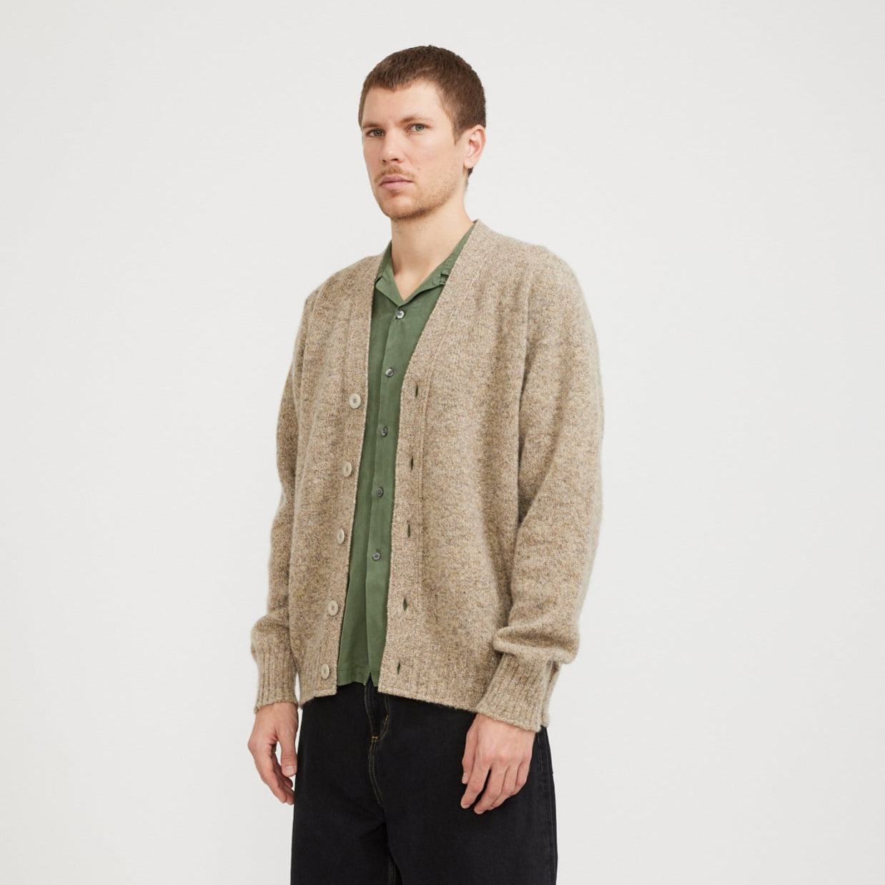 Howlin | Shaggy Bear Cardigan Mixed Shrooms | Maplestore