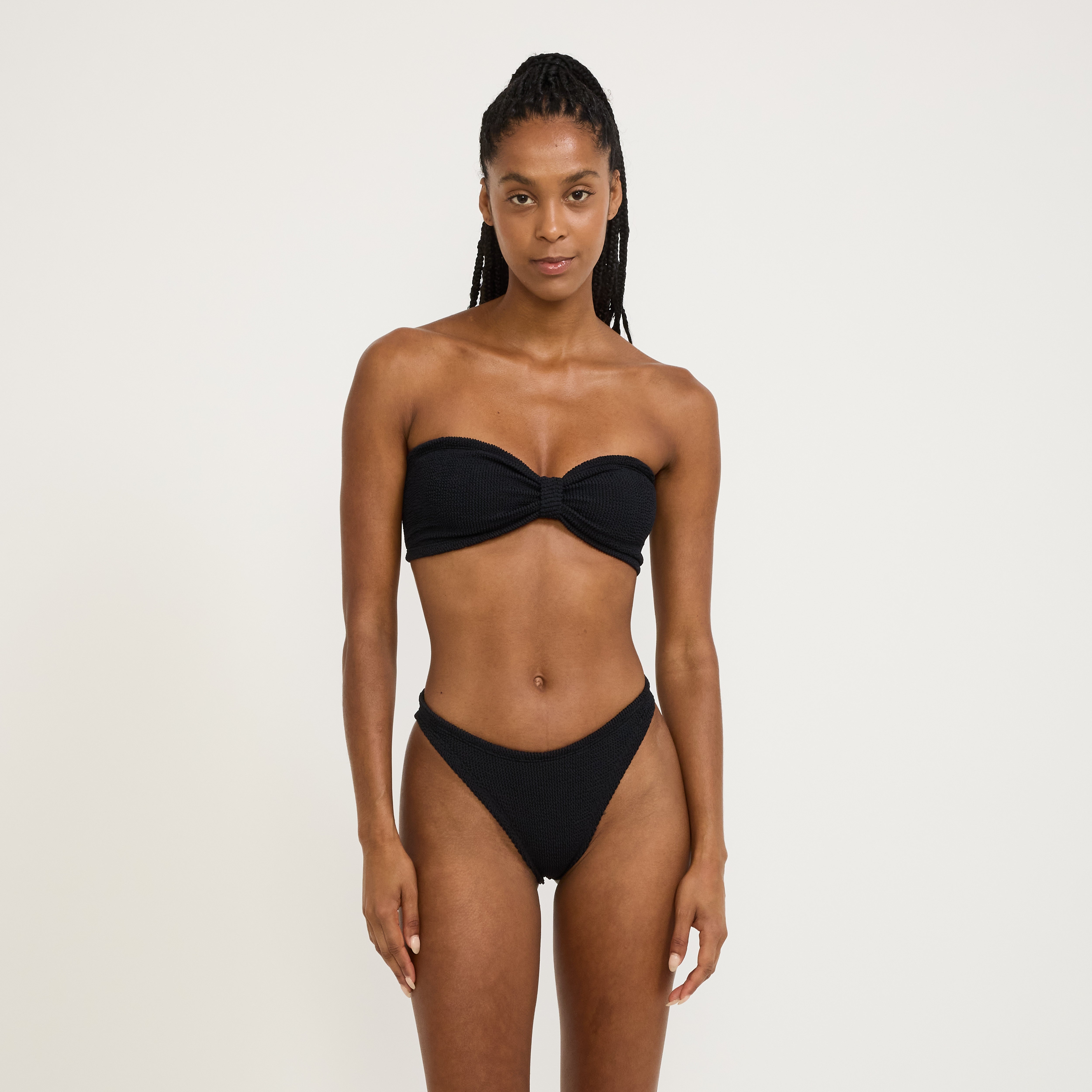 Hunza G Jean Bikini Crinkle Black | Maplestore