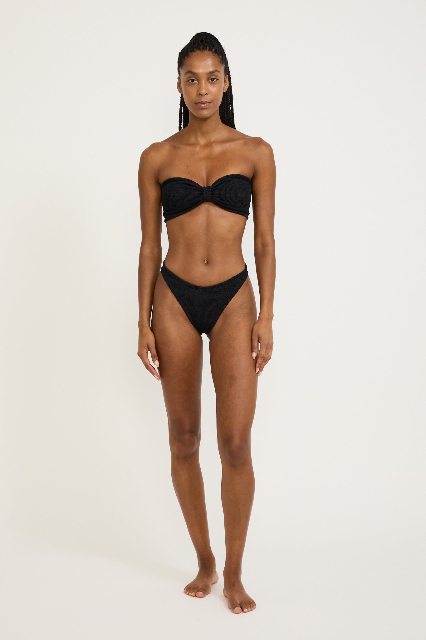 Jean Bikini Crinkle Black