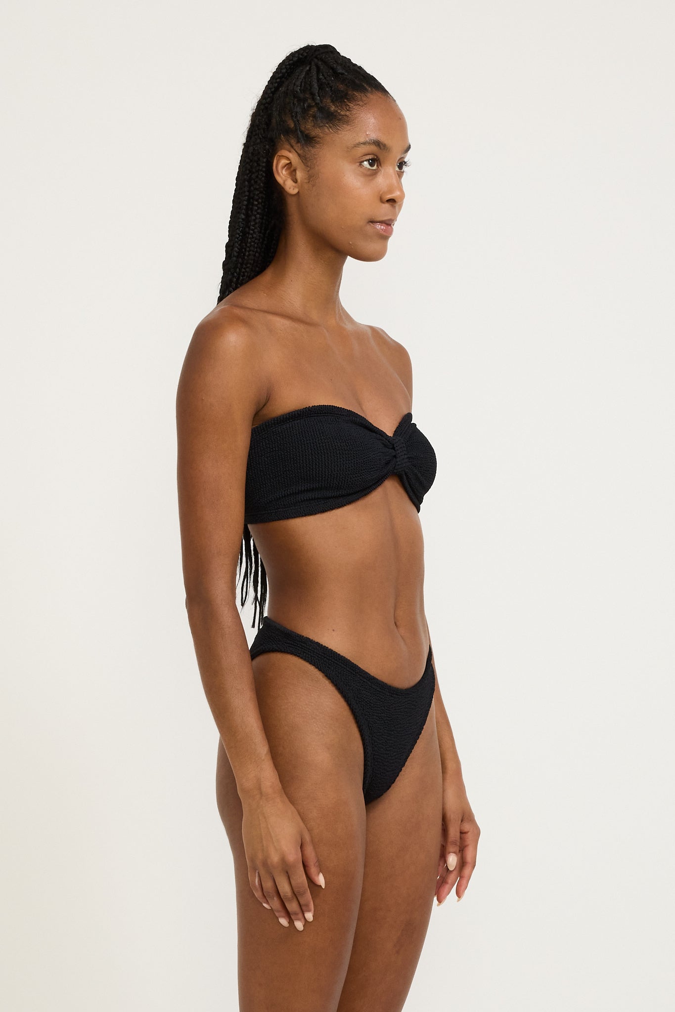 Jean Bikini Crinkle Black