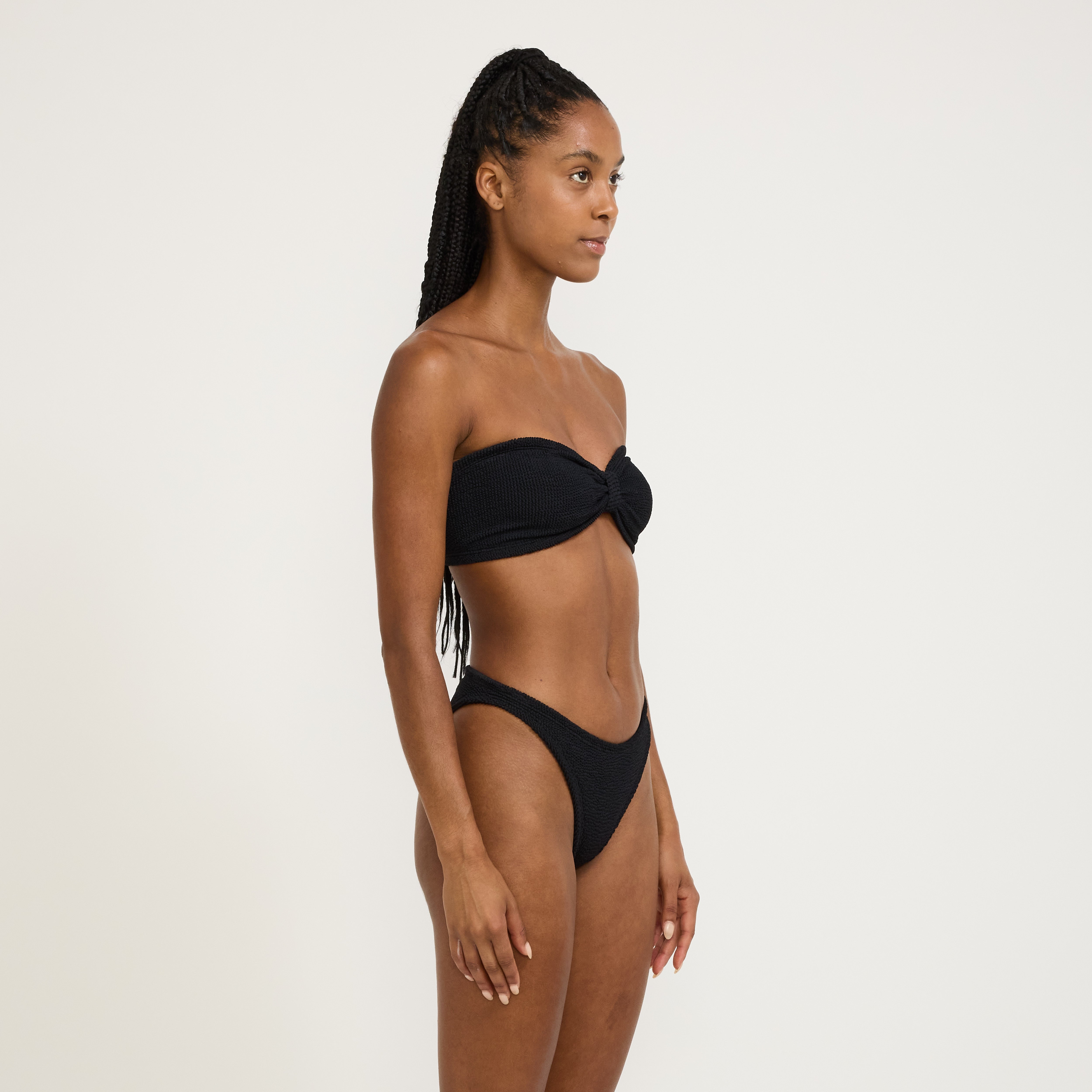 Hunza G | Jean Bikini Crinkle Black | Maplestore