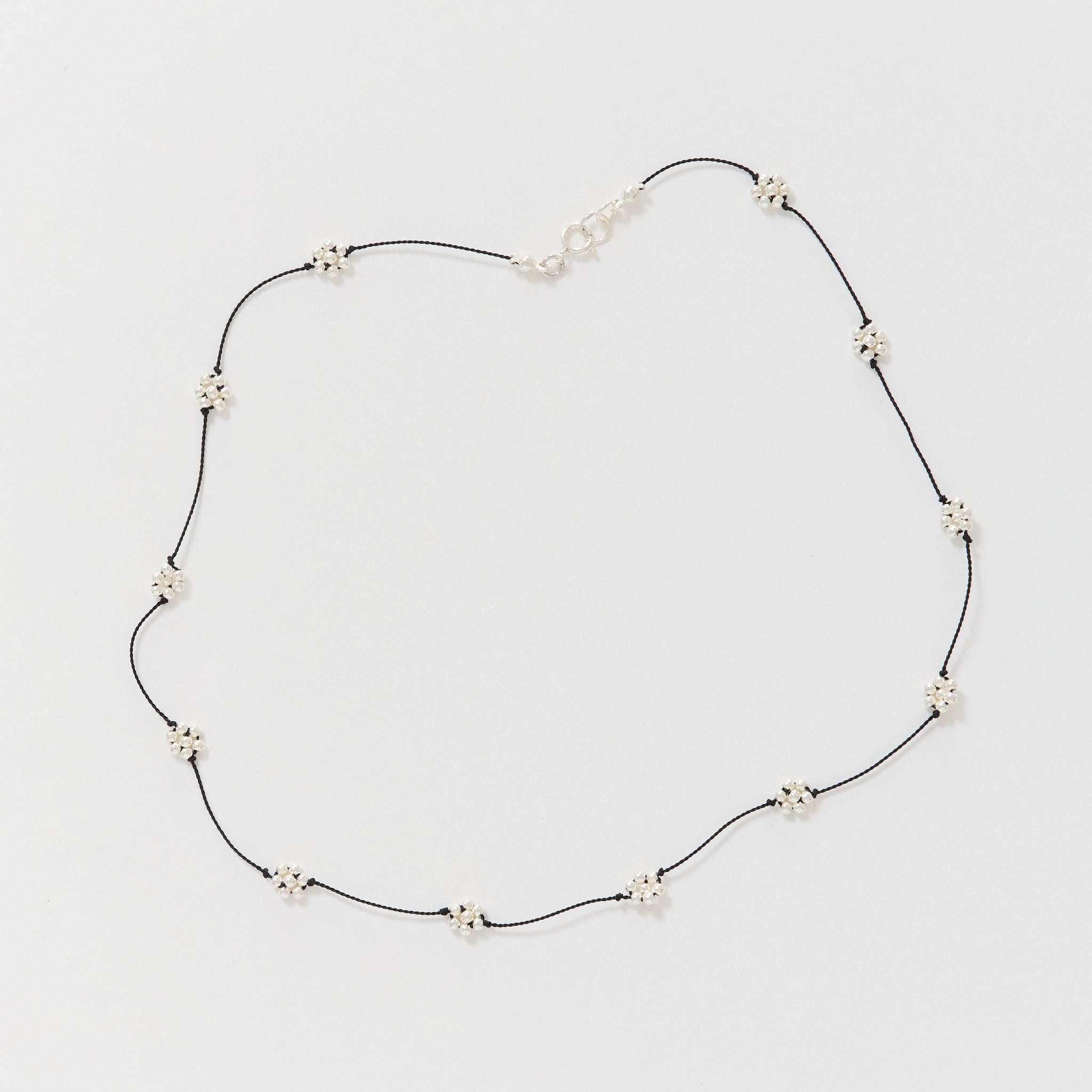 Garden Necklace Silver/Black