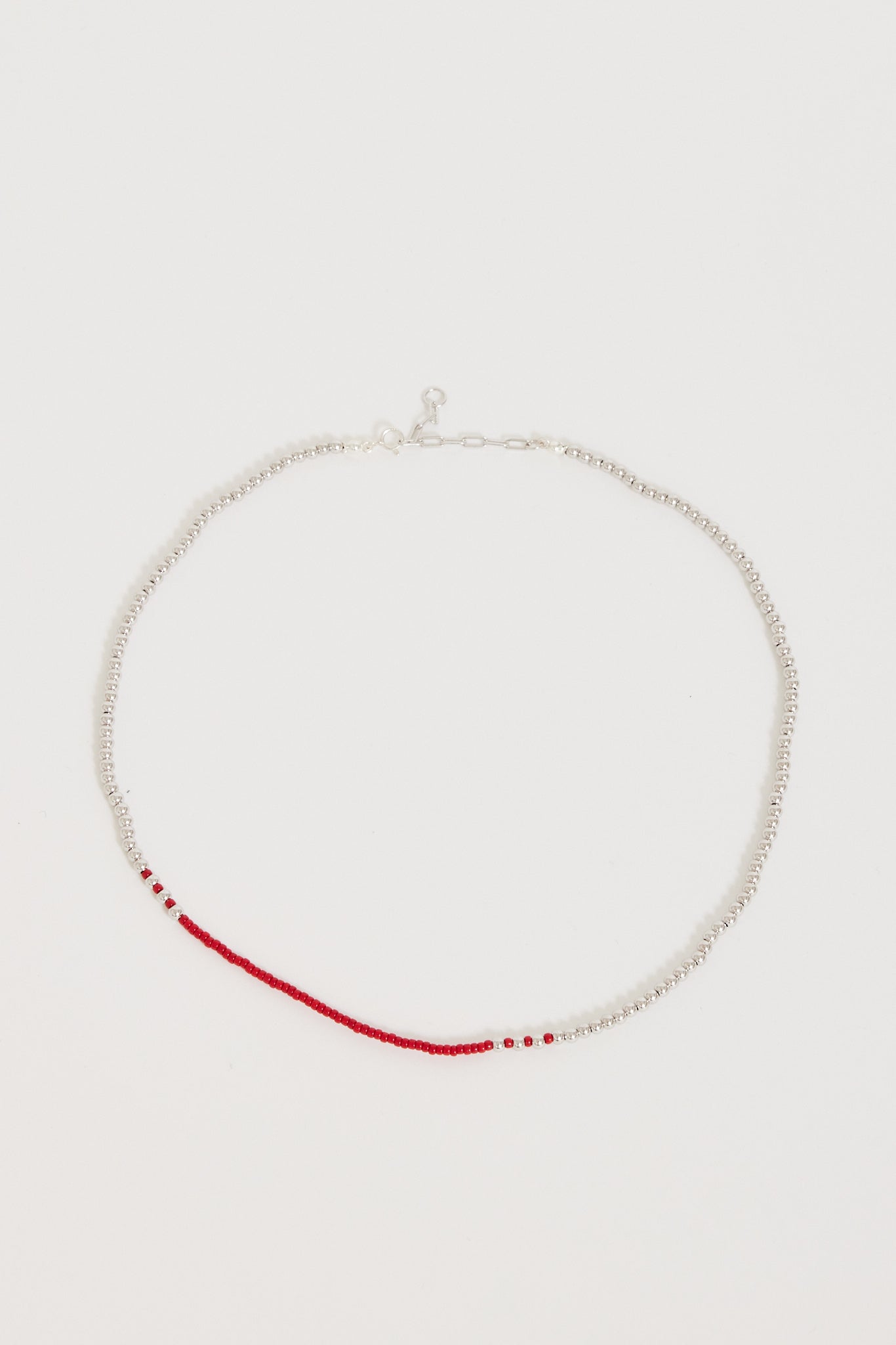 JOYE | Flash Necklace Red/Silver | Maplestore