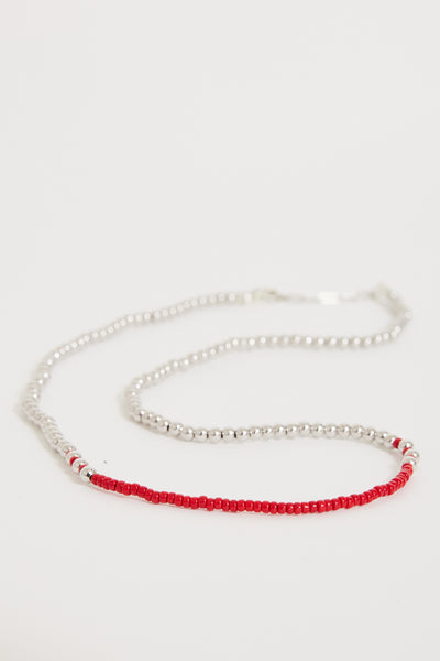 JOYE | Flash Necklace Red/Silver | Maplestore