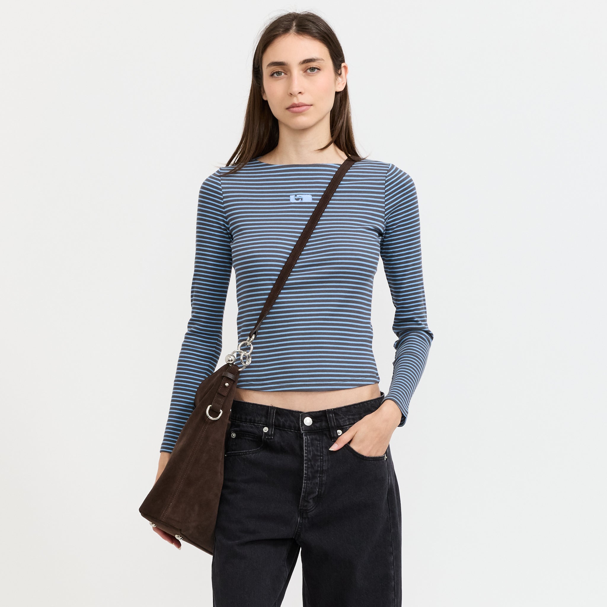 Marla Hobo Bag Brown Suede