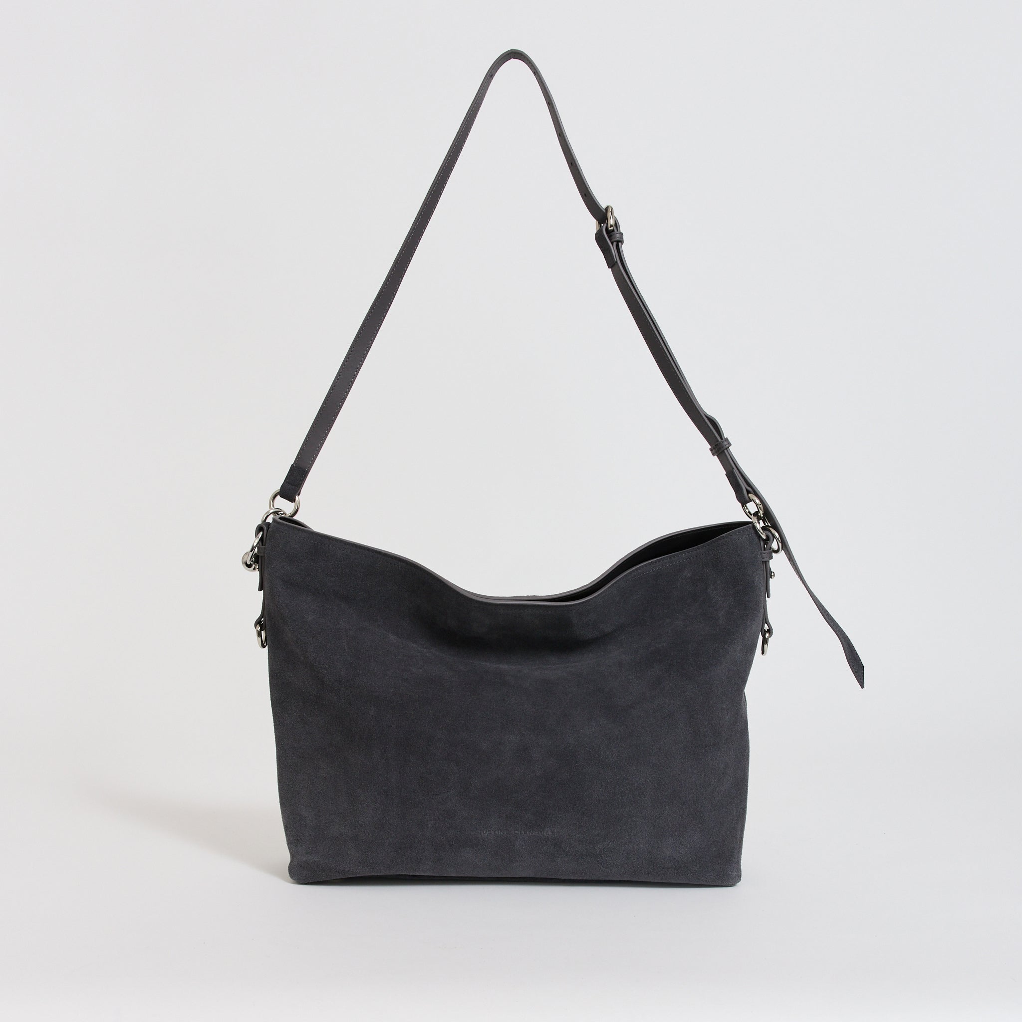 Marla Hobo Bag Grey Suede