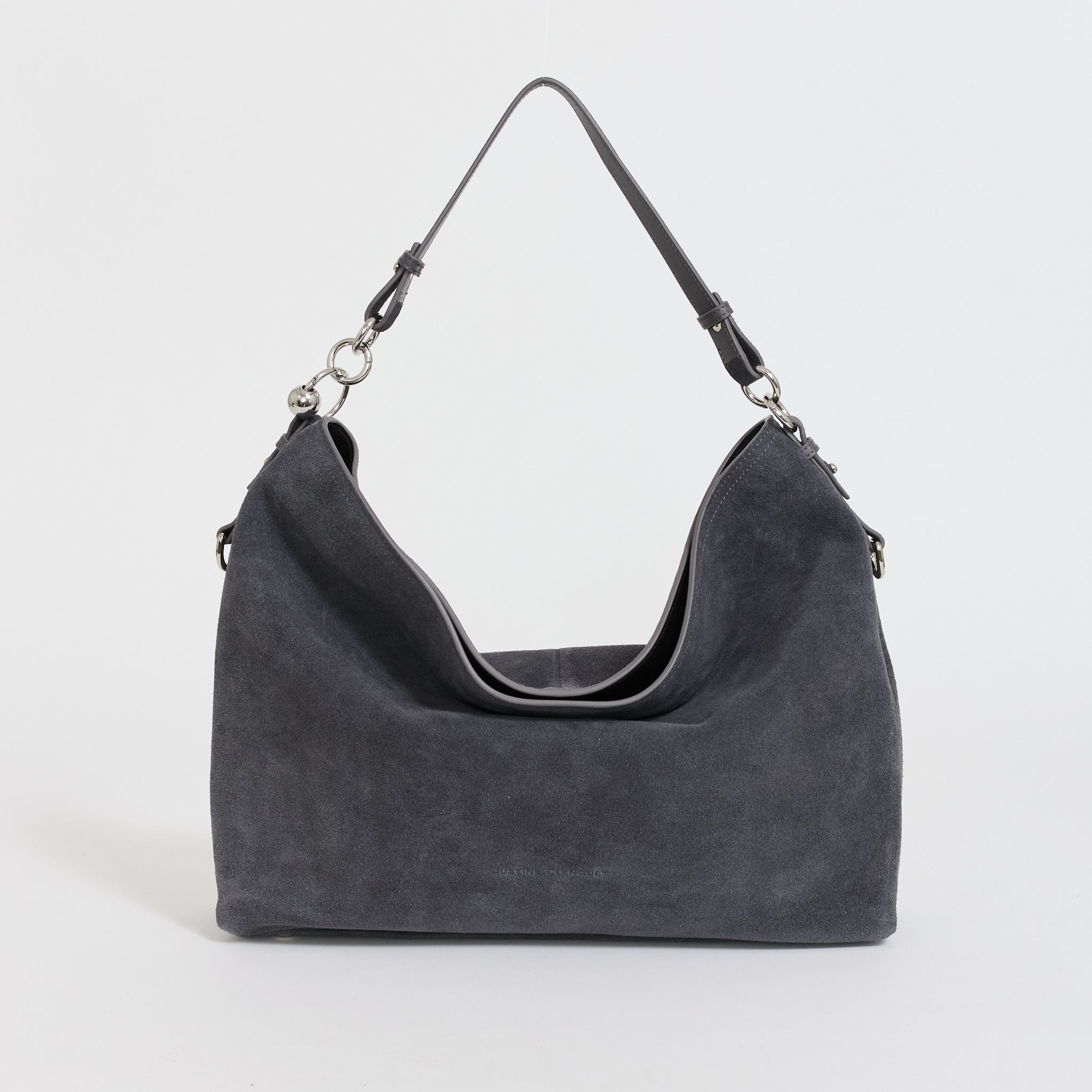 Marla Hobo Bag Grey Suede
