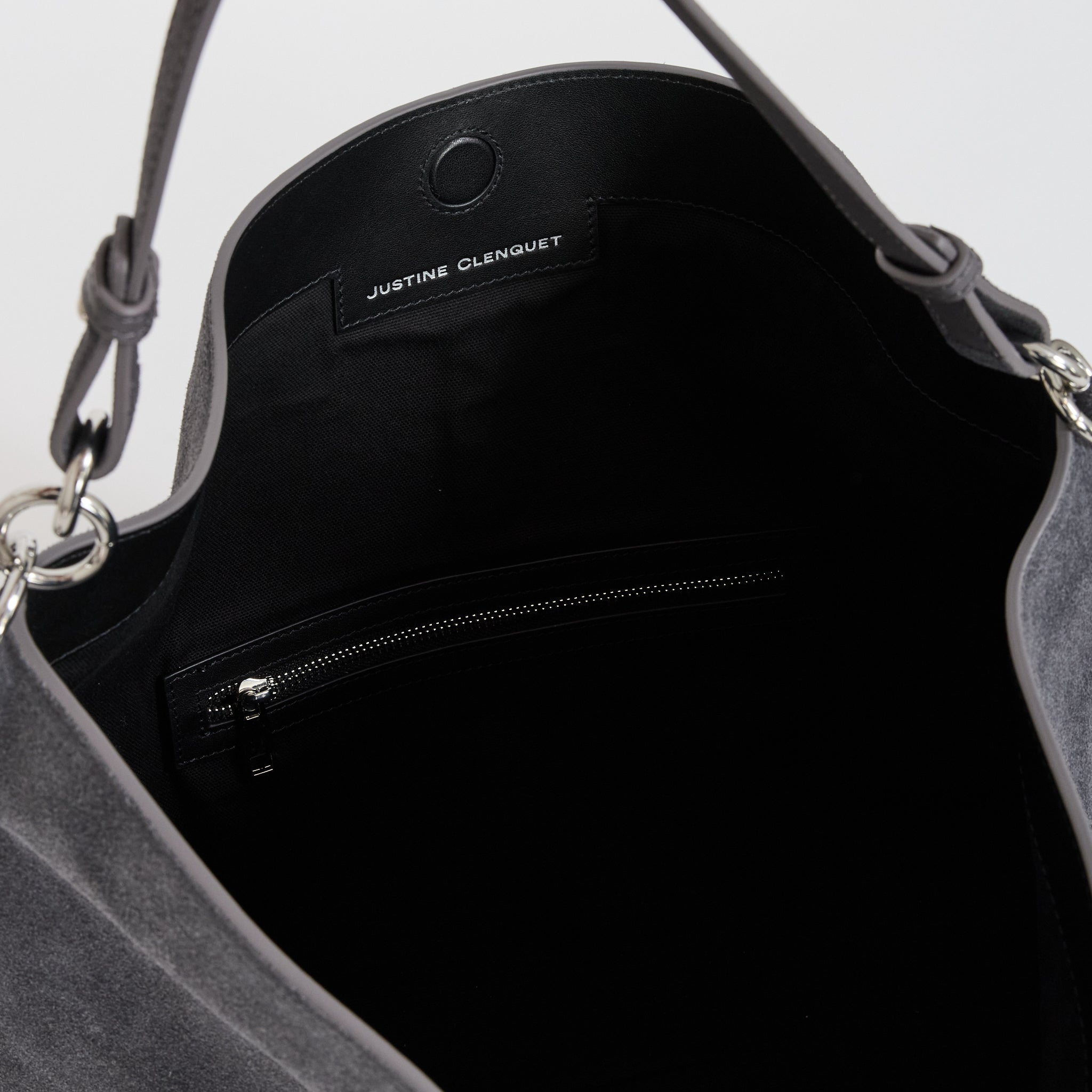 Marla Hobo Bag Grey Suede