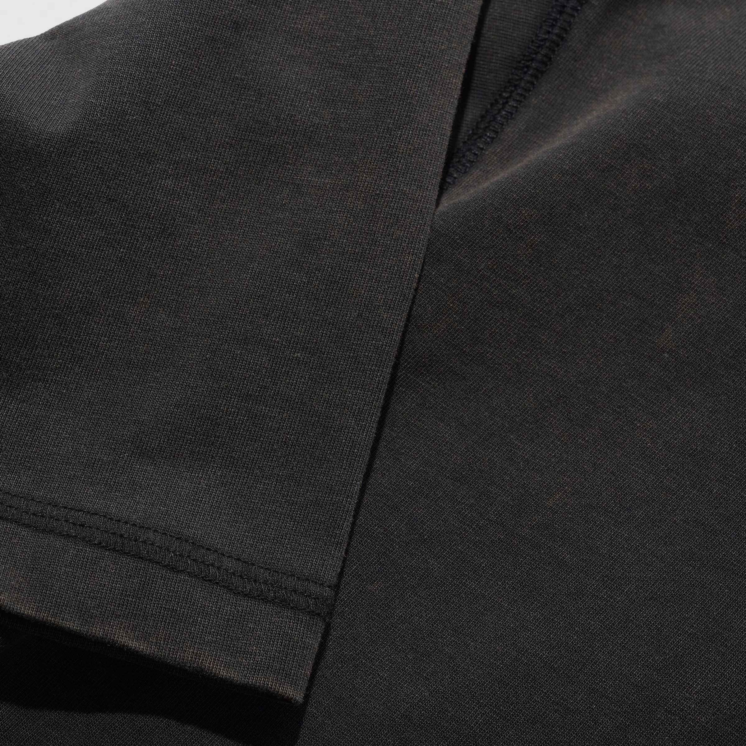 Jive Overlock Stitch Tee Distressed Black