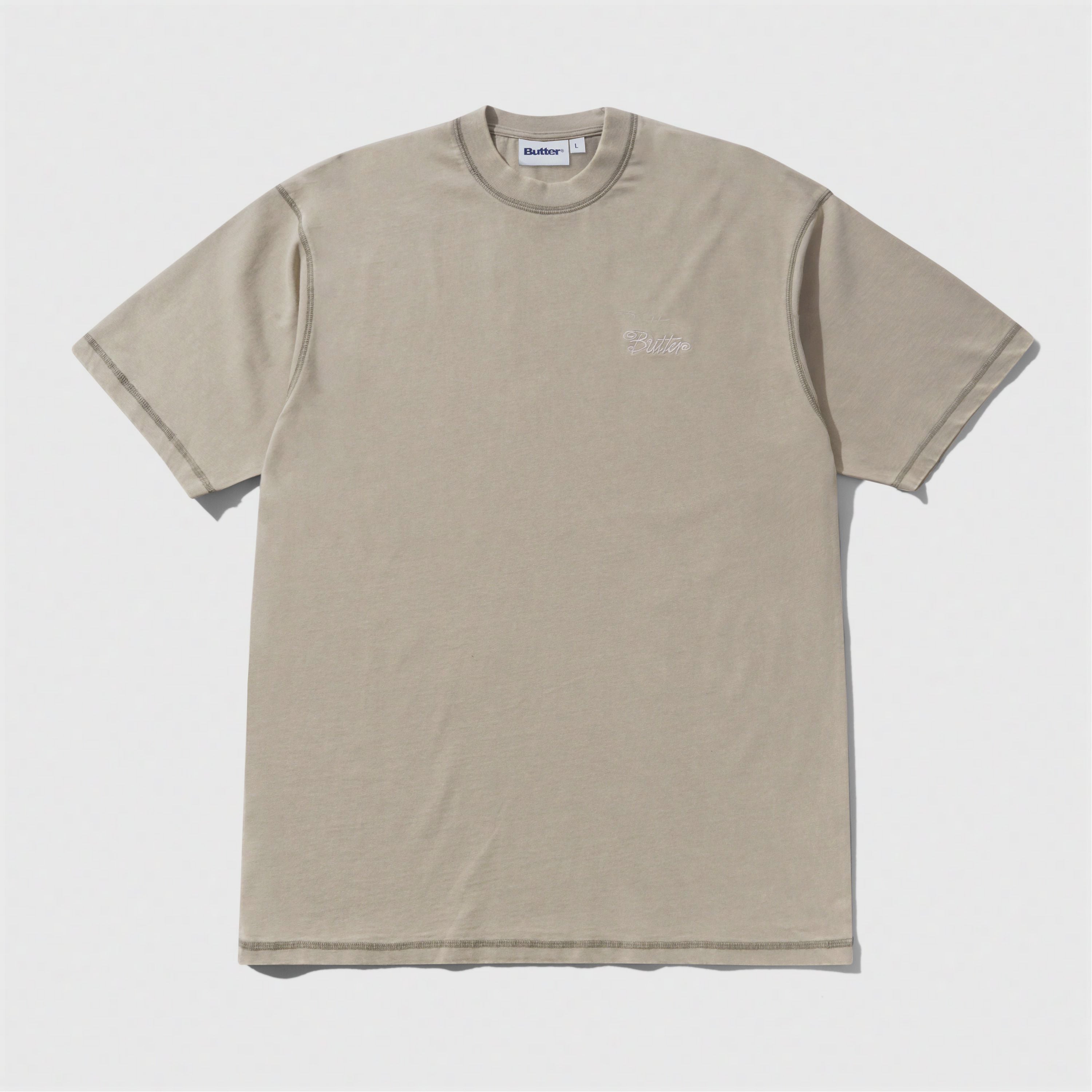 Jive Overlock Stitch Tee Distressed Cove