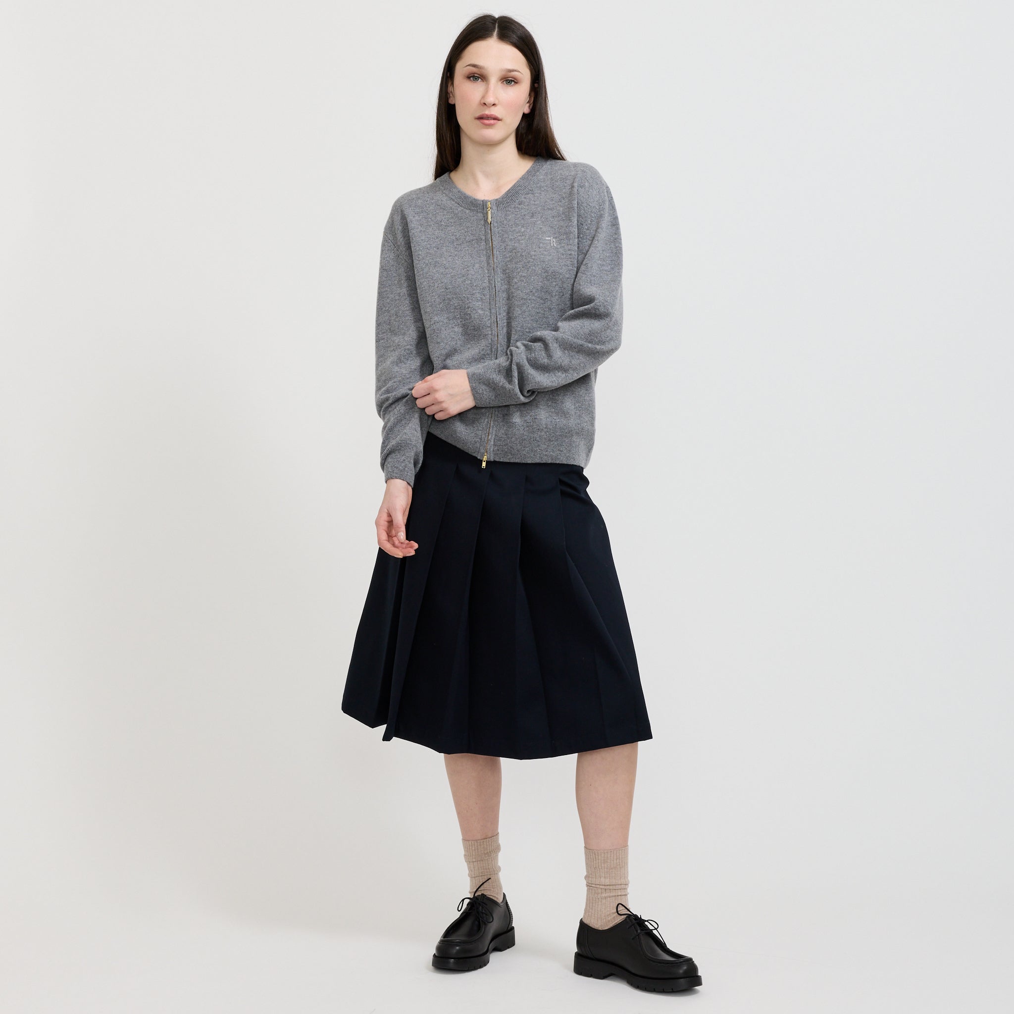 Elodie Cardigan Grey Marle