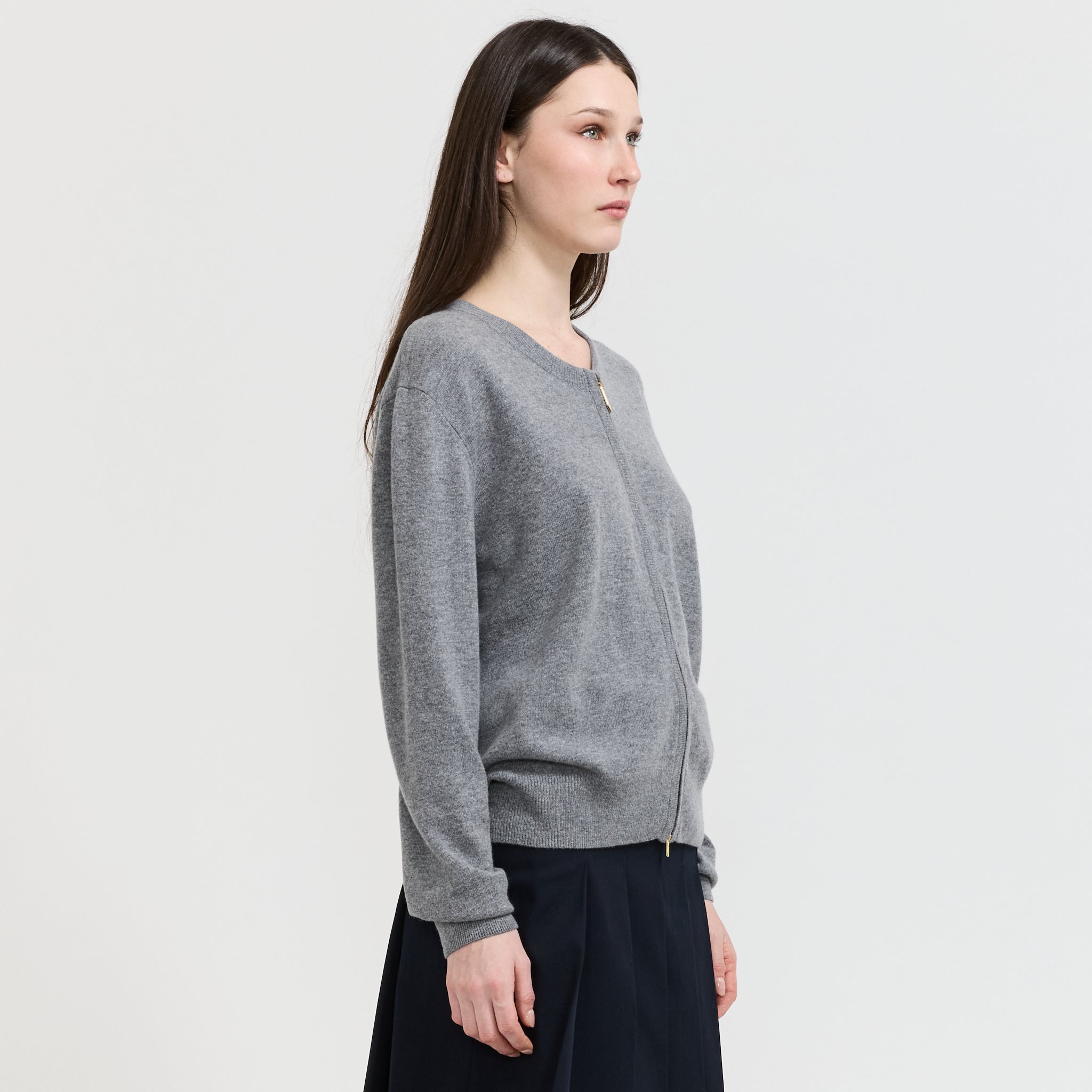 Elodie Cardigan Grey Marle
