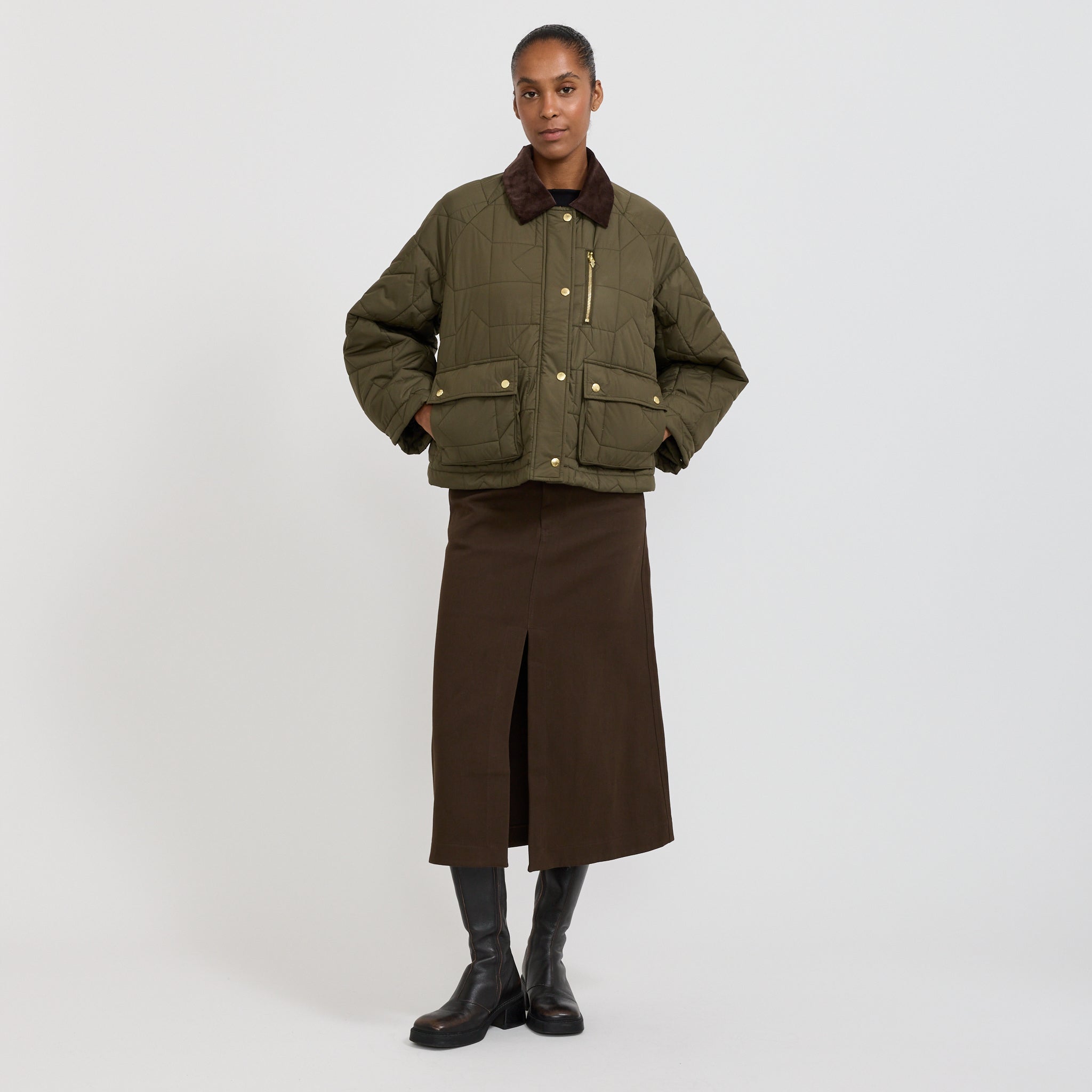 Karen Walker | Harvest Jacket Dark Olive | Maplestore