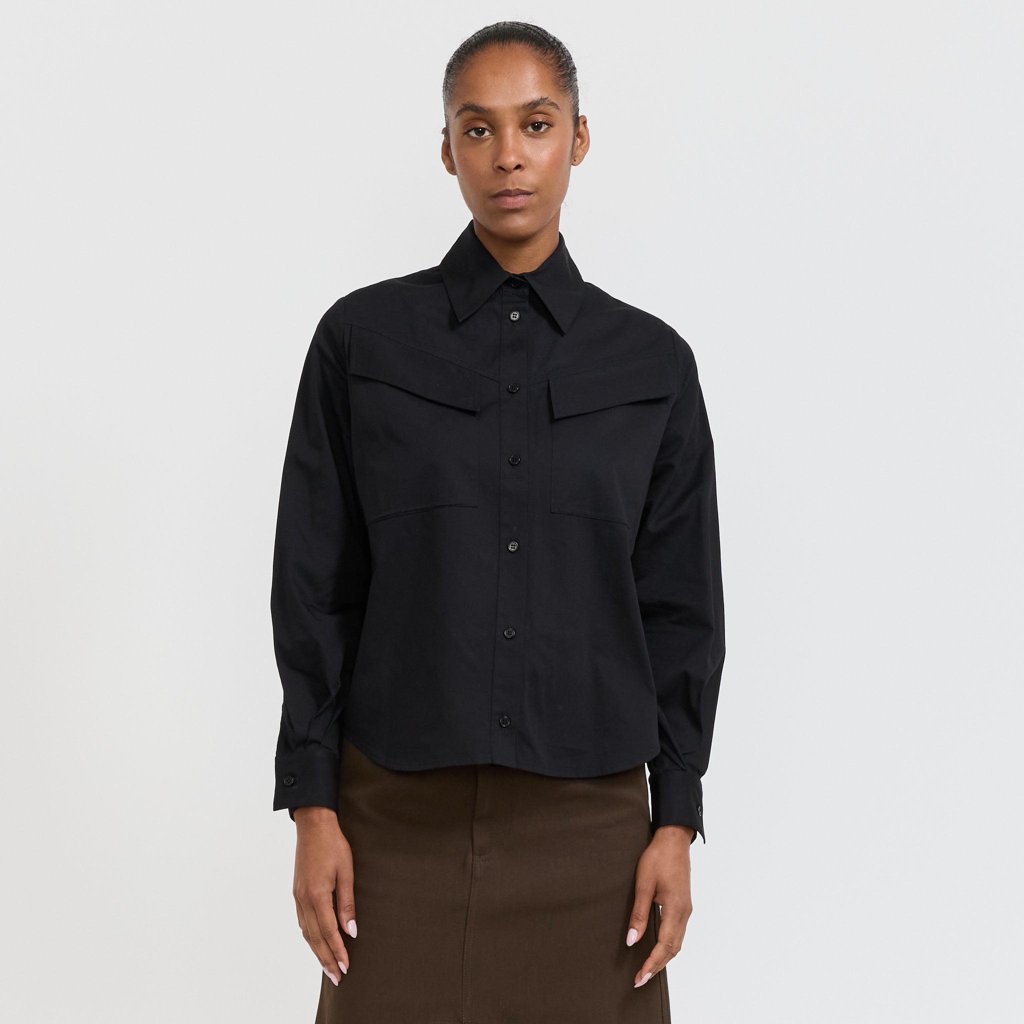 Karen Walker | Squire Shirt Black | Maplestore