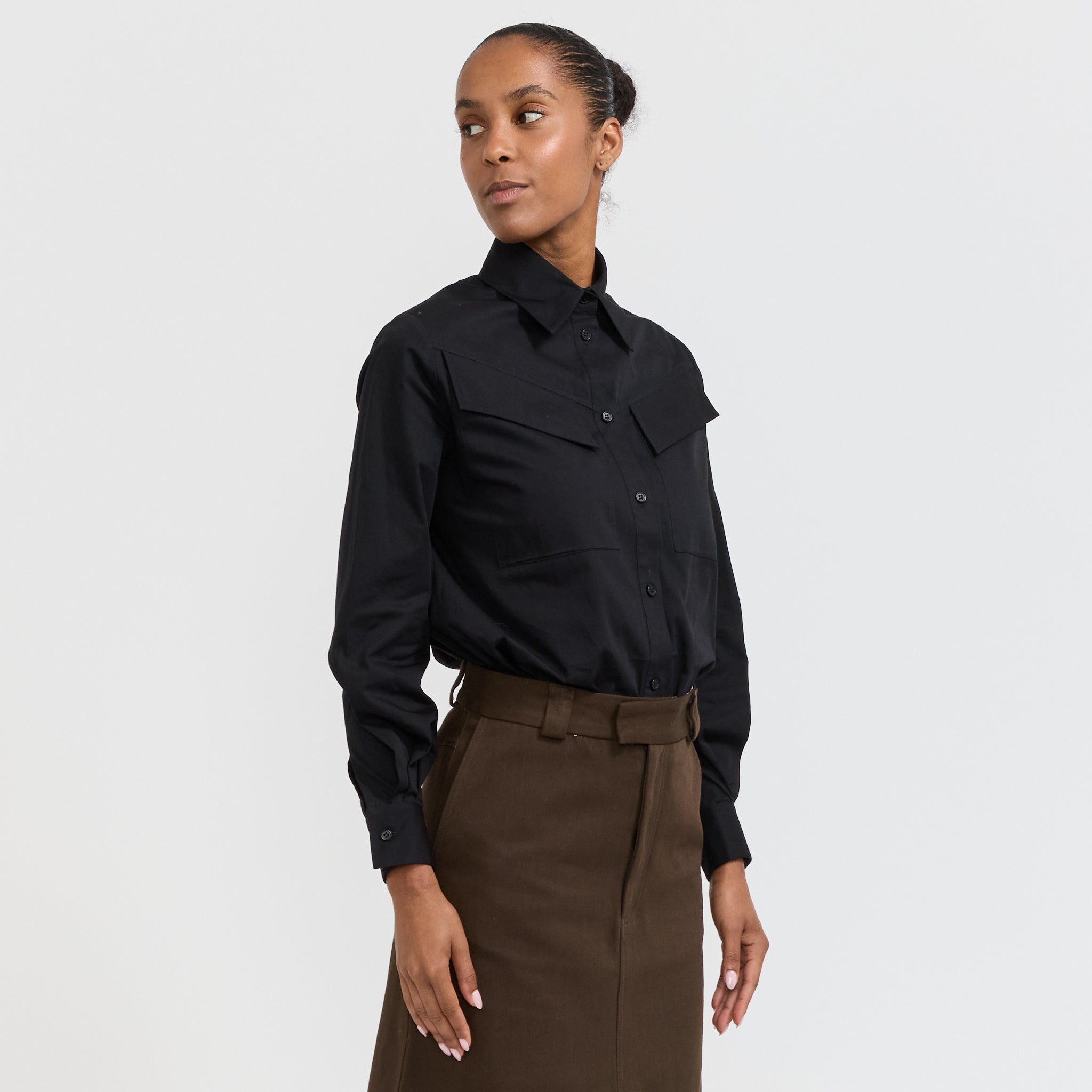 Karen Walker | Squire Shirt Black | Maplestore