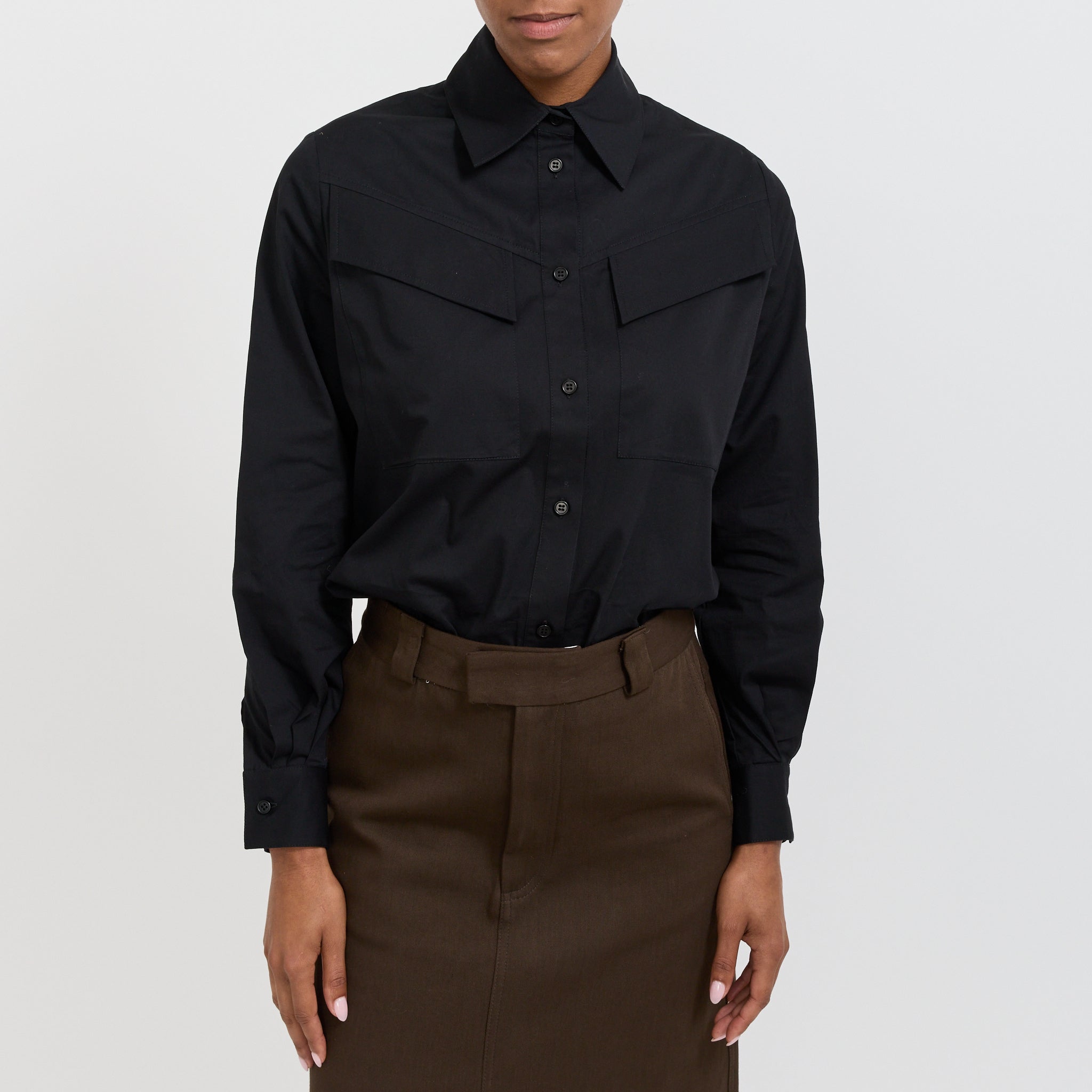 Karen Walker | Squire Shirt Black | Maplestore