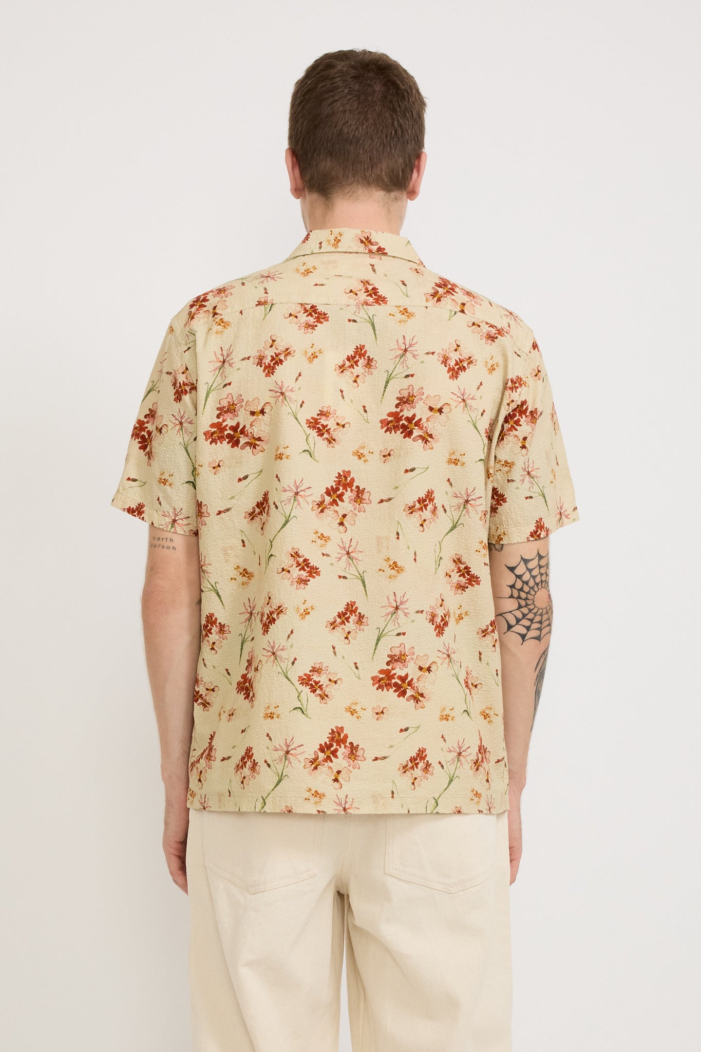 Crammond Shirt Ecru Floral Print