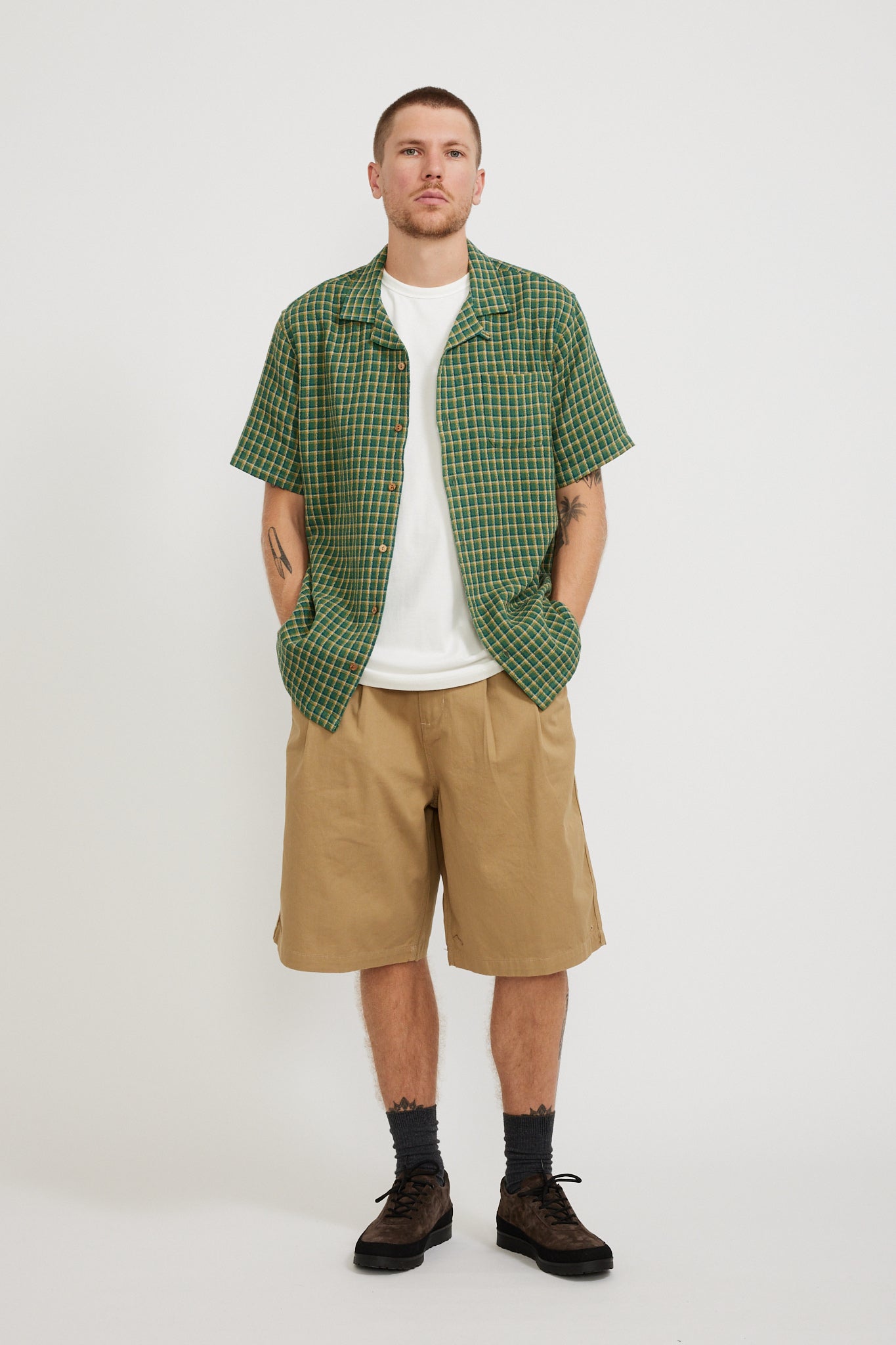 Kestin | Crammond Shirt Green Check | Maplestore