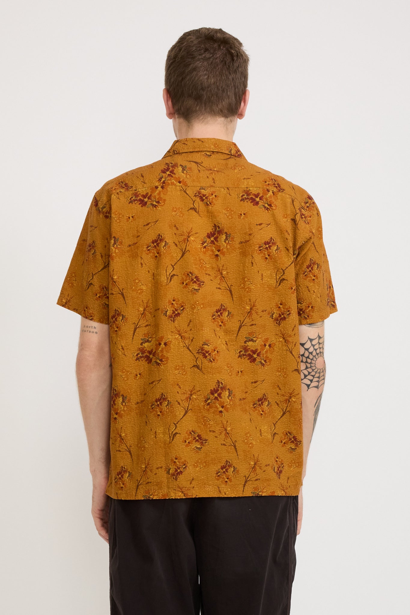 Crammond Shirt Orange Floral Print