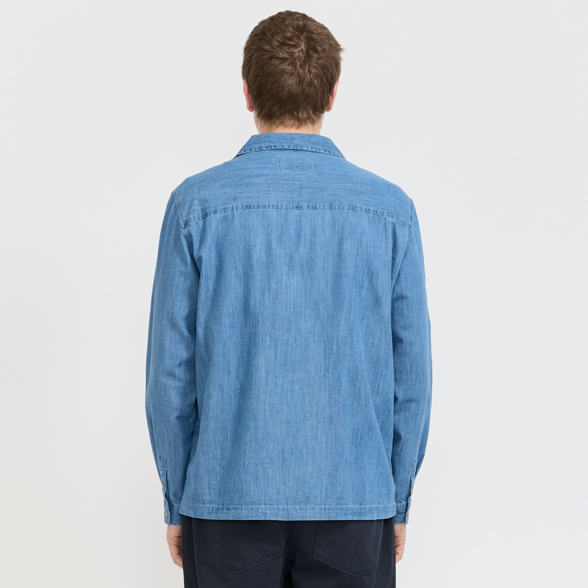 Kestin | Durno Overshirt Washed Denim | Maplestore