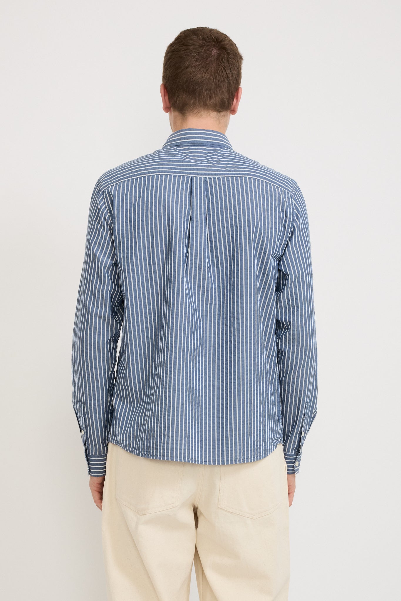 Dirleton Shirt Blue/White Stripe