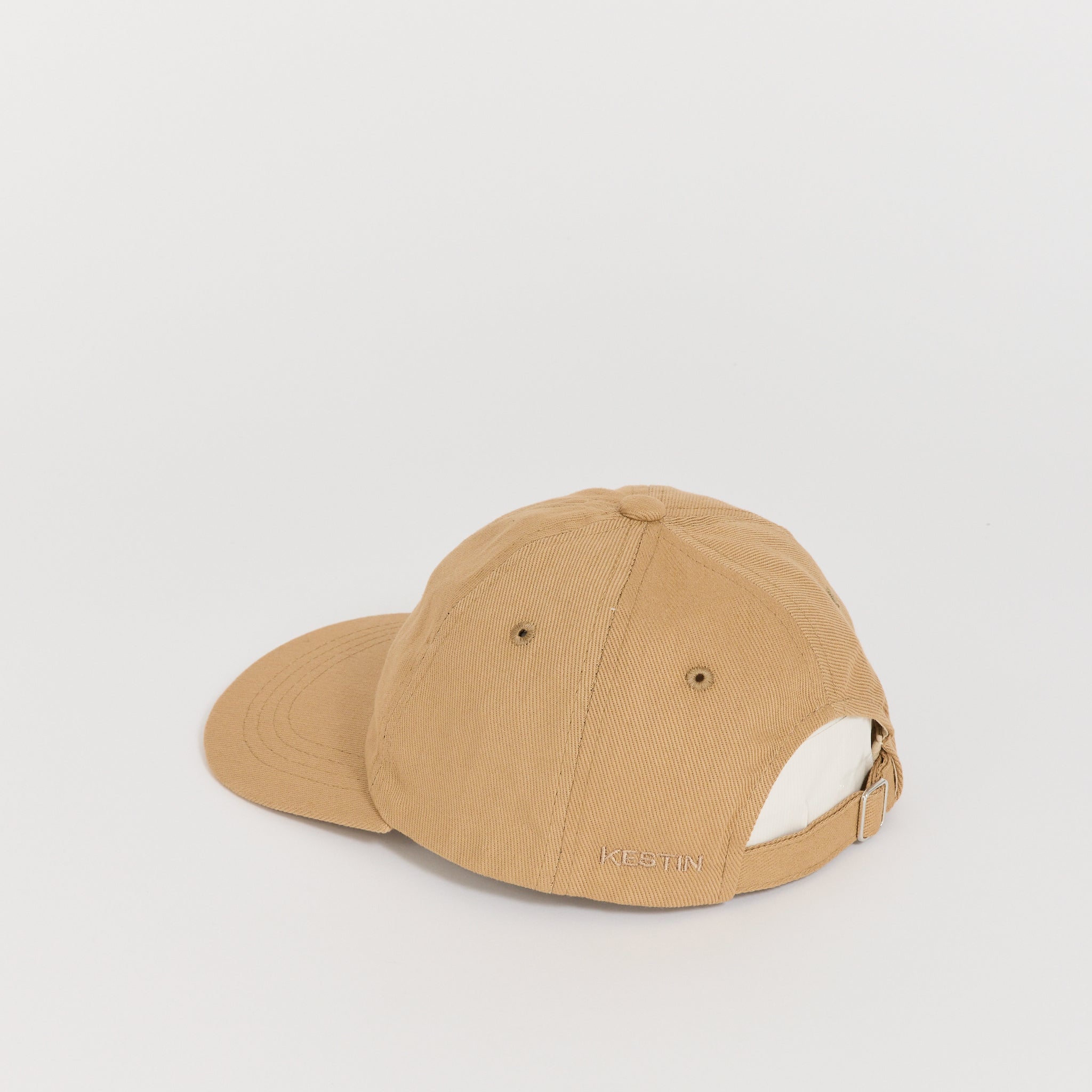 Twill Cap Duck Embroidery Tan