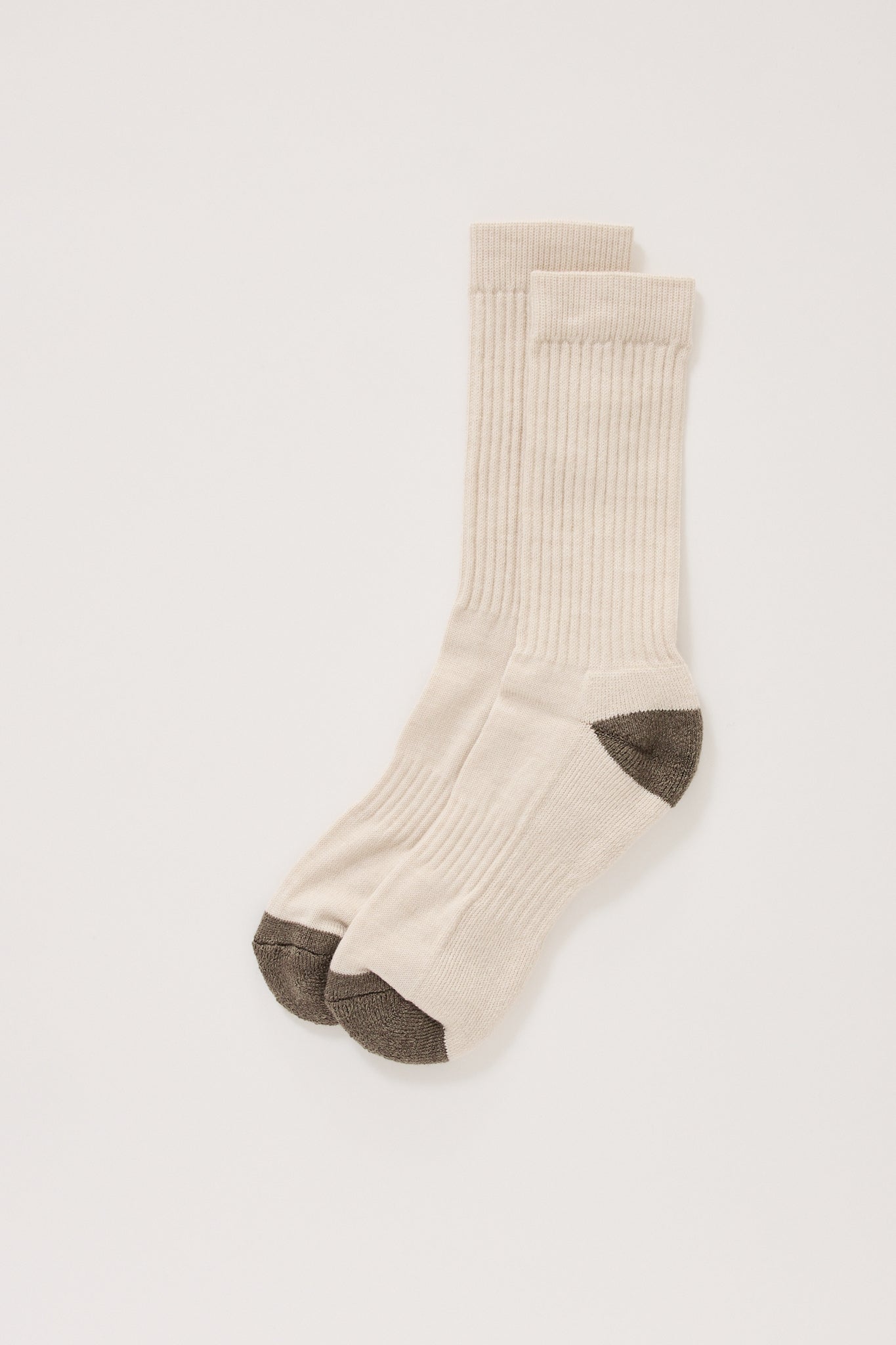 Kestin | Elgin Wool Sock Ecru/Ember Brown | Maplestore