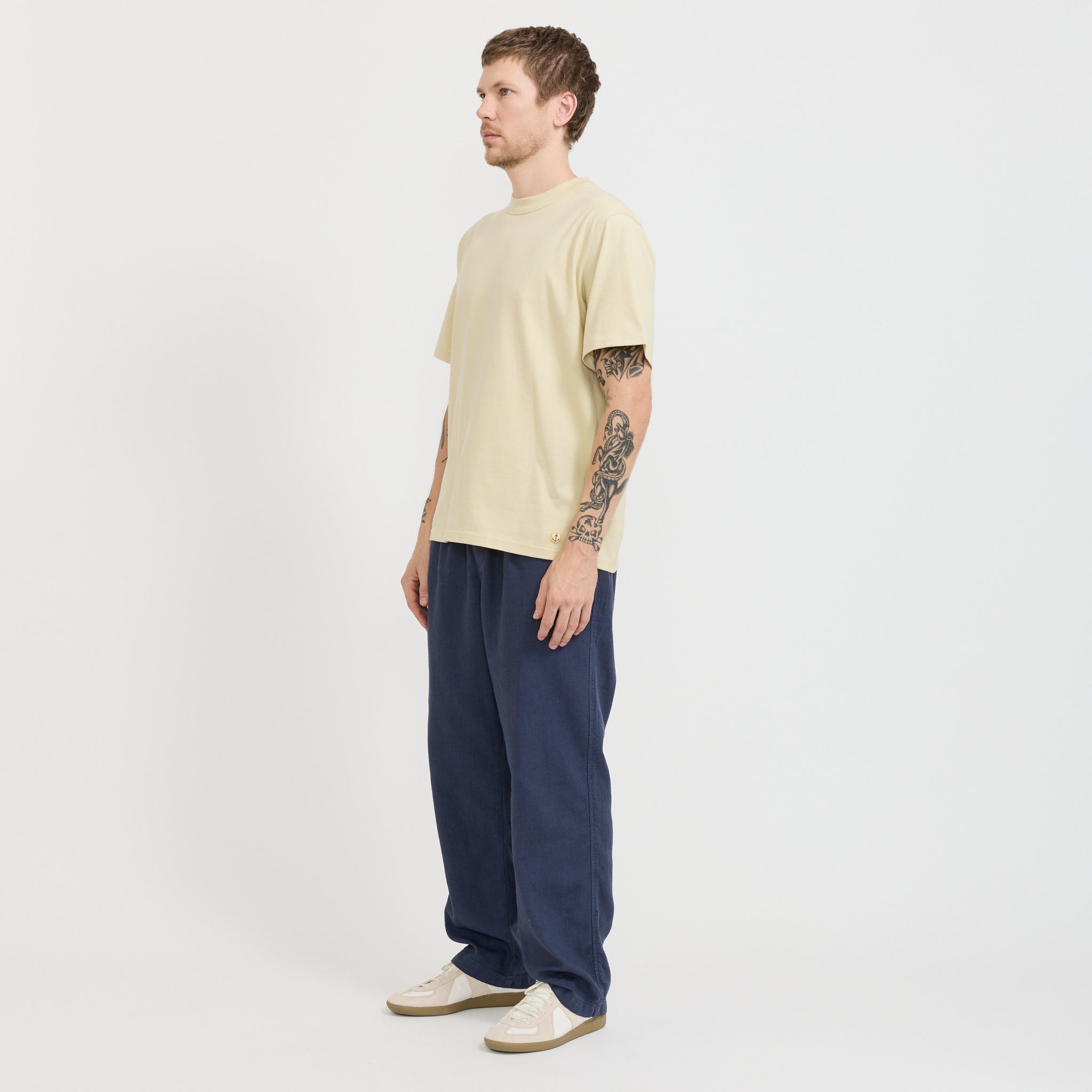 Kestin | Doune Pant Navy Slub | Maplestore