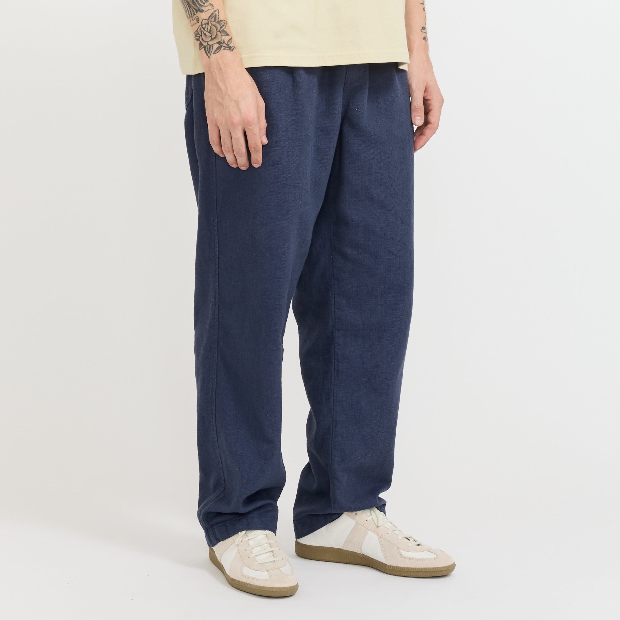 Kestin | Doune Pant Navy Slub | Maplestore