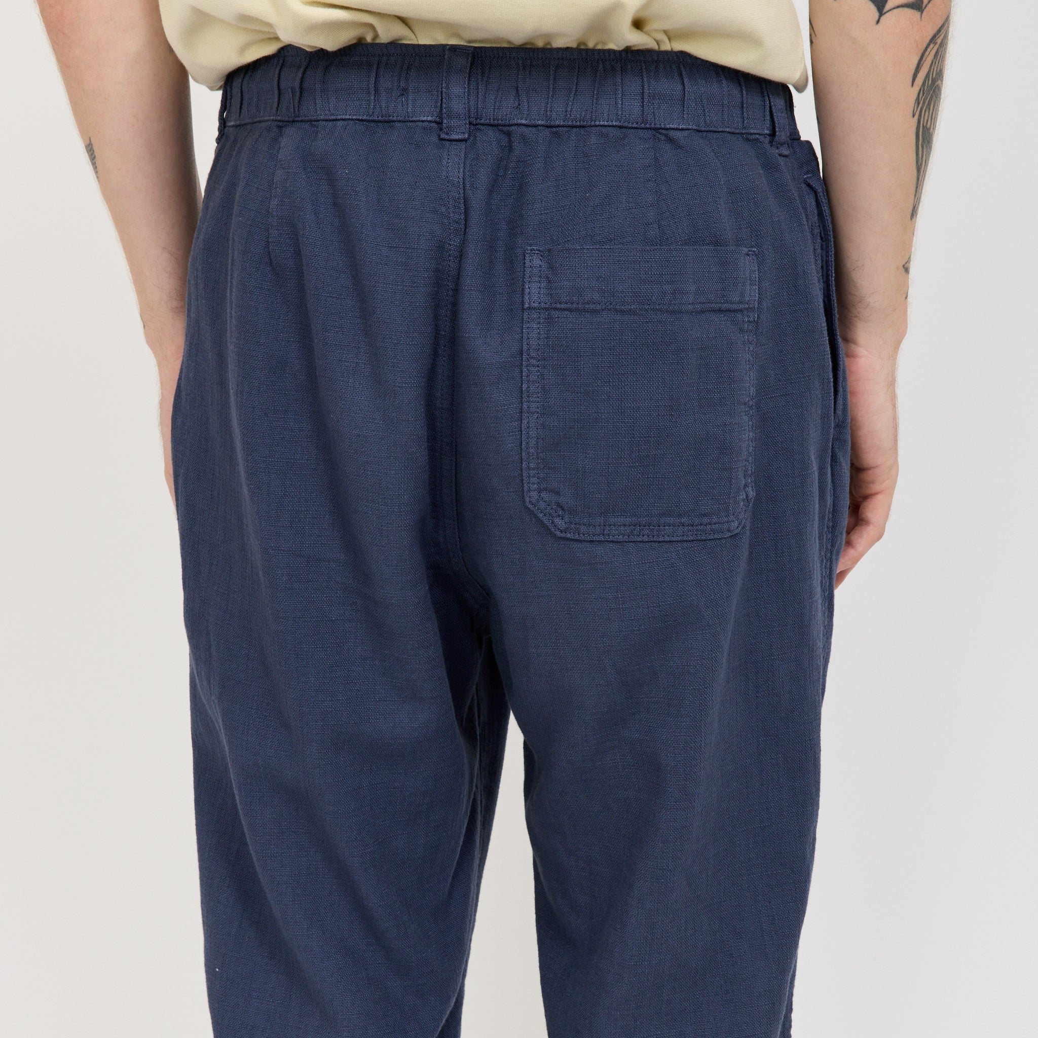 Kestin | Doune Pant Navy Slub | Maplestore
