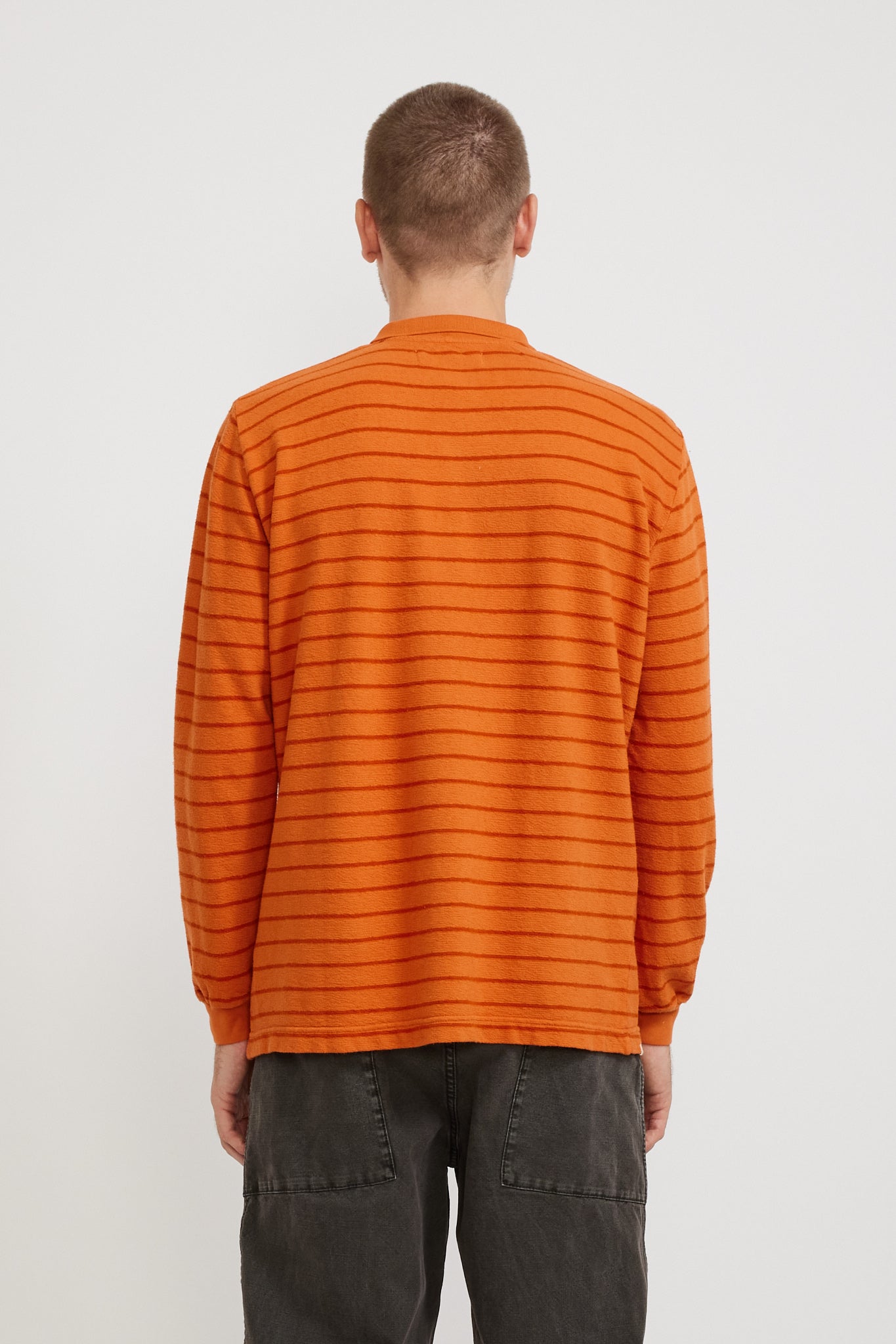 Kestin | Loch Bay Polo Tangerine Stripe | Maplestore