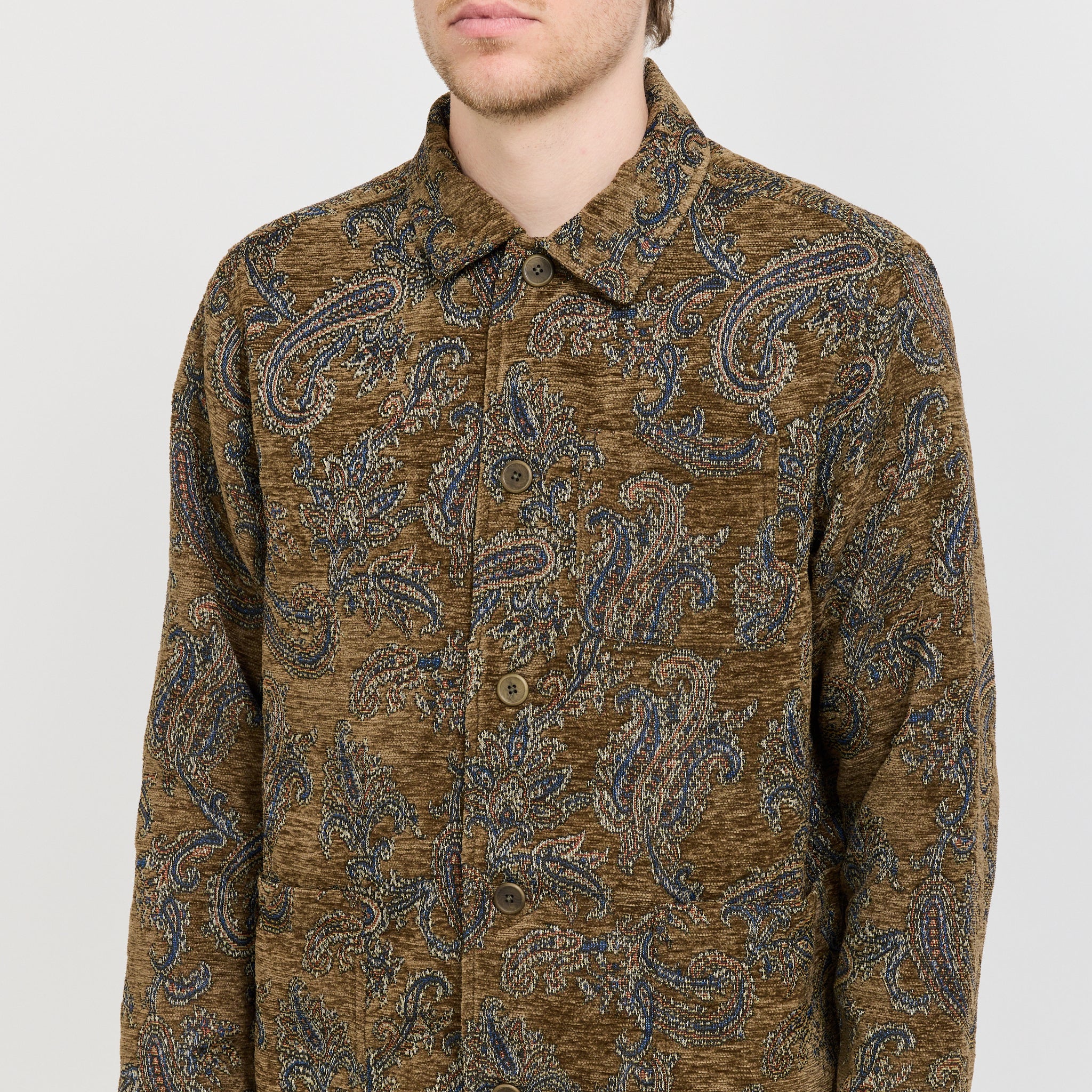 Kestin | Ormiston Jacket Olive Paisley Jacquard | Maplestore