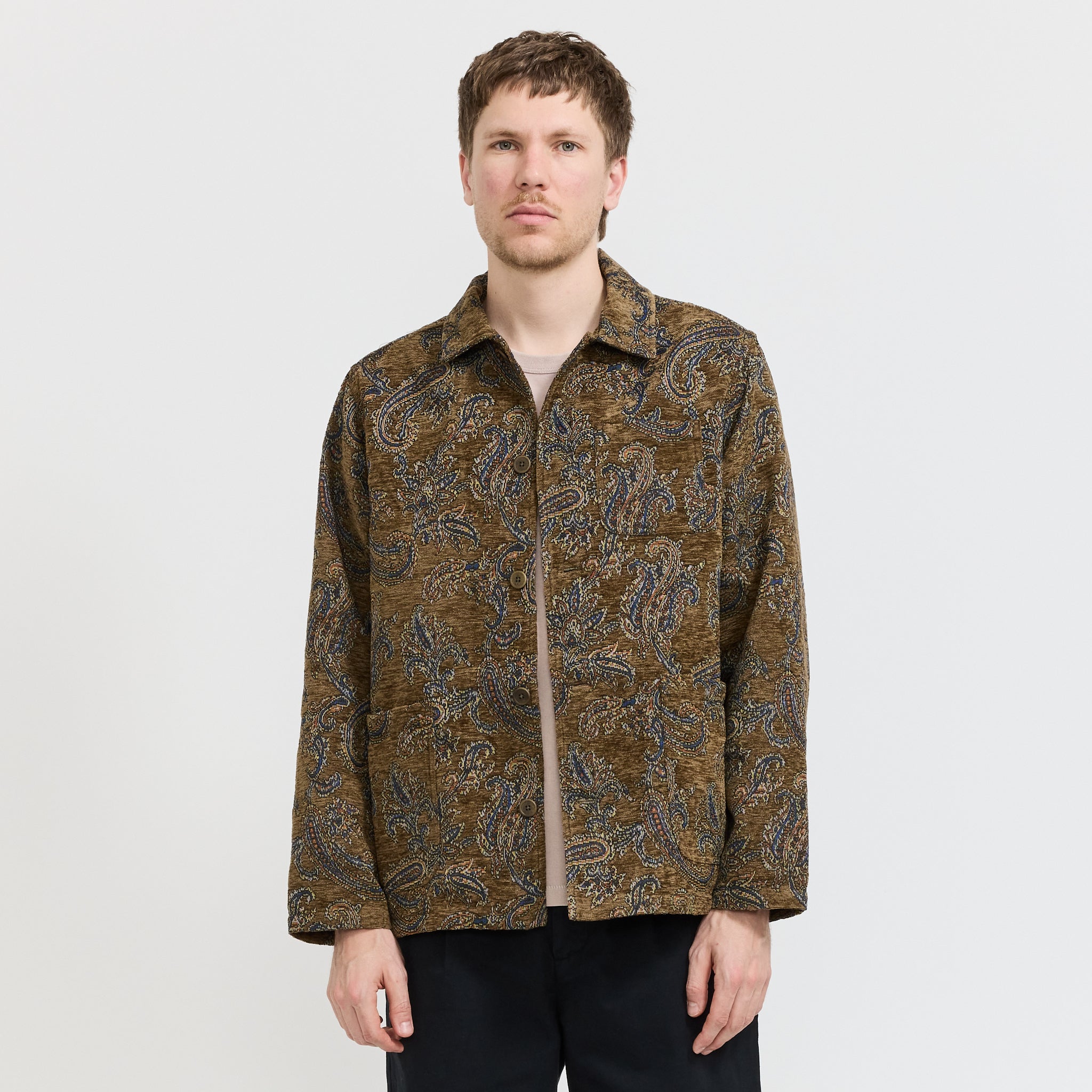 Kestin | Ormiston Jacket Olive Paisley Jacquard | Maplestore