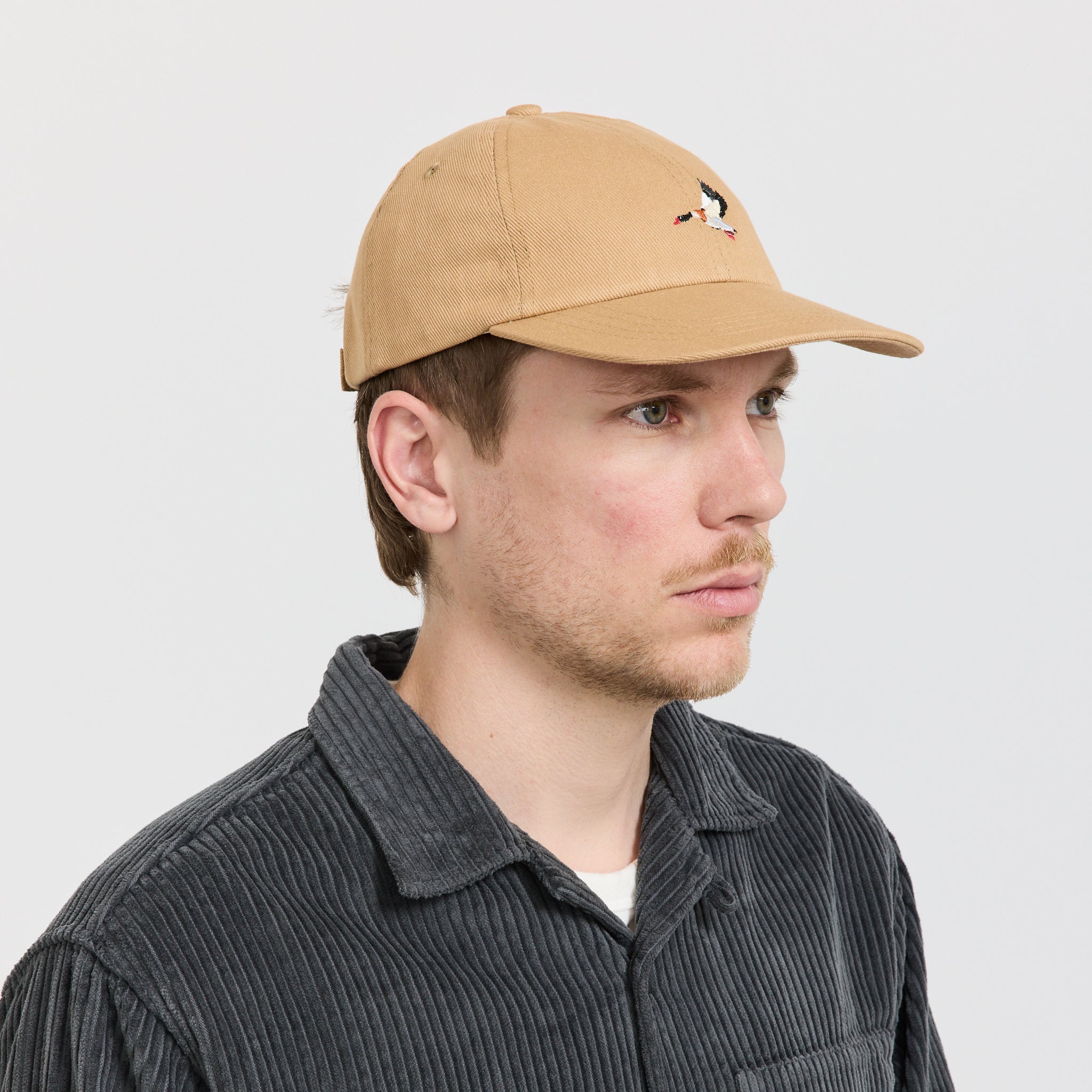 Kestin | Twill Cap Duck Embroidery Tan | Maplestore