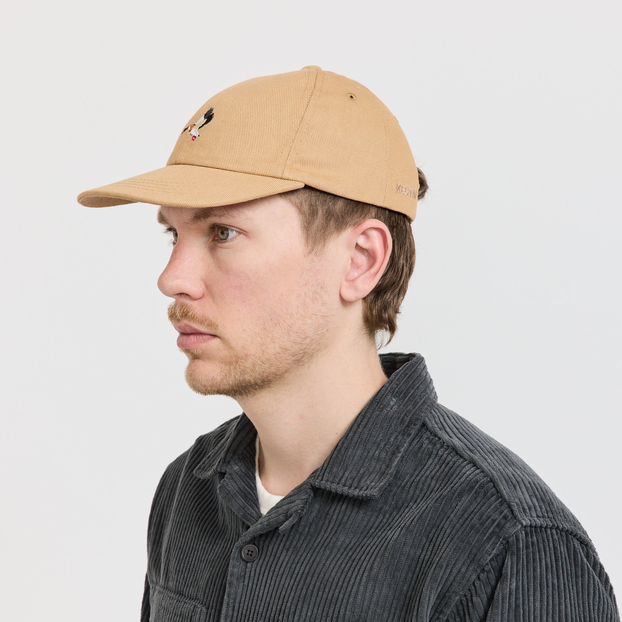 Kestin | Twill Cap Duck Embroidery Tan | Maplestore