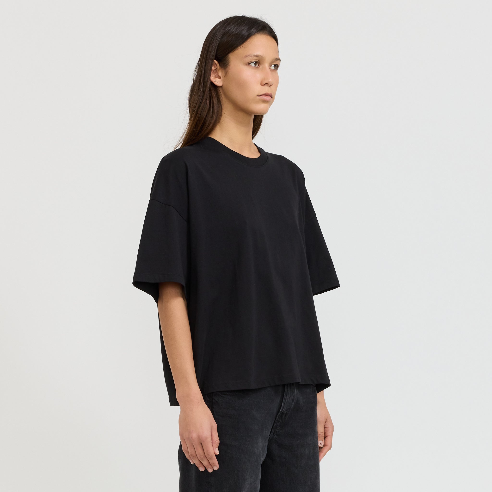 Oversized Boxy Tee Black